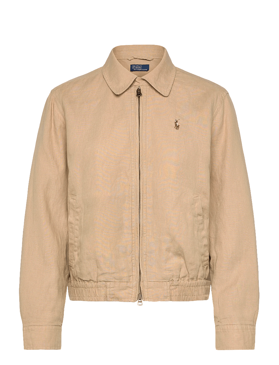 Polo Ralph Lauren - Linen Windbreaker - bomber jacks - tan - 1