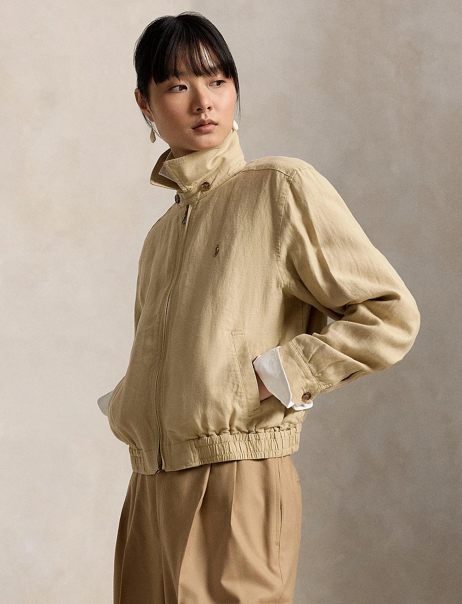 Polo Ralph Lauren - Linen Windbreaker - bomber jacks - tan - 3
