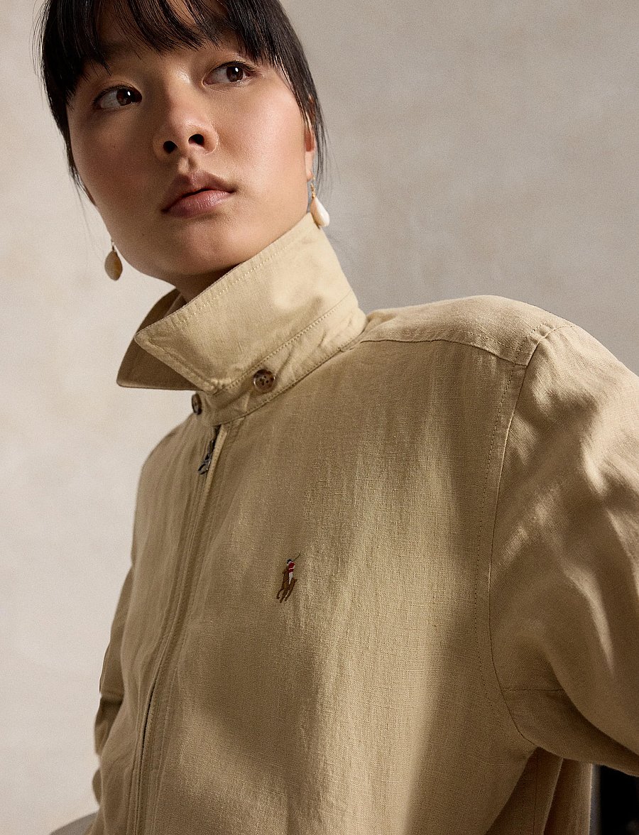 Polo Ralph Lauren - Linen Windbreaker - bomber jacks - tan - 4