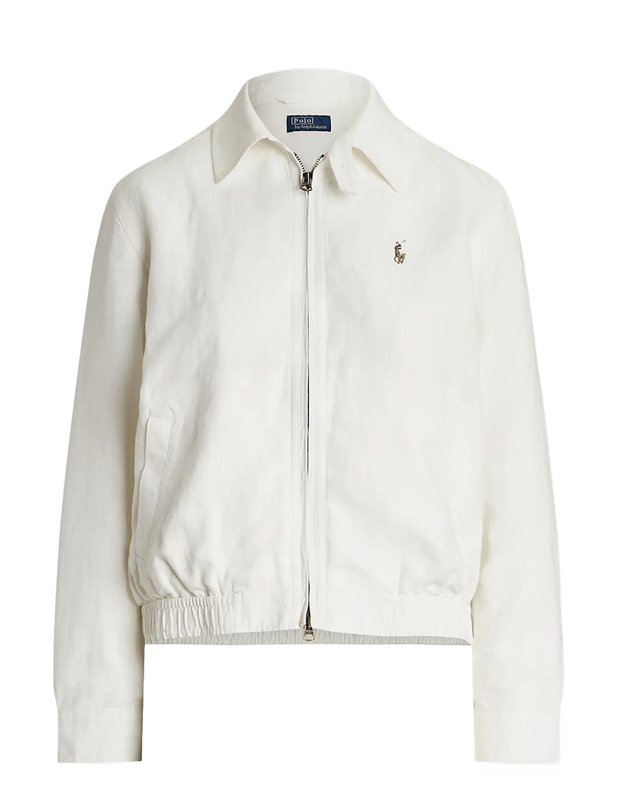 Polo Ralph Lauren - Linen Windbreaker - frühlingsjacken - white - 1