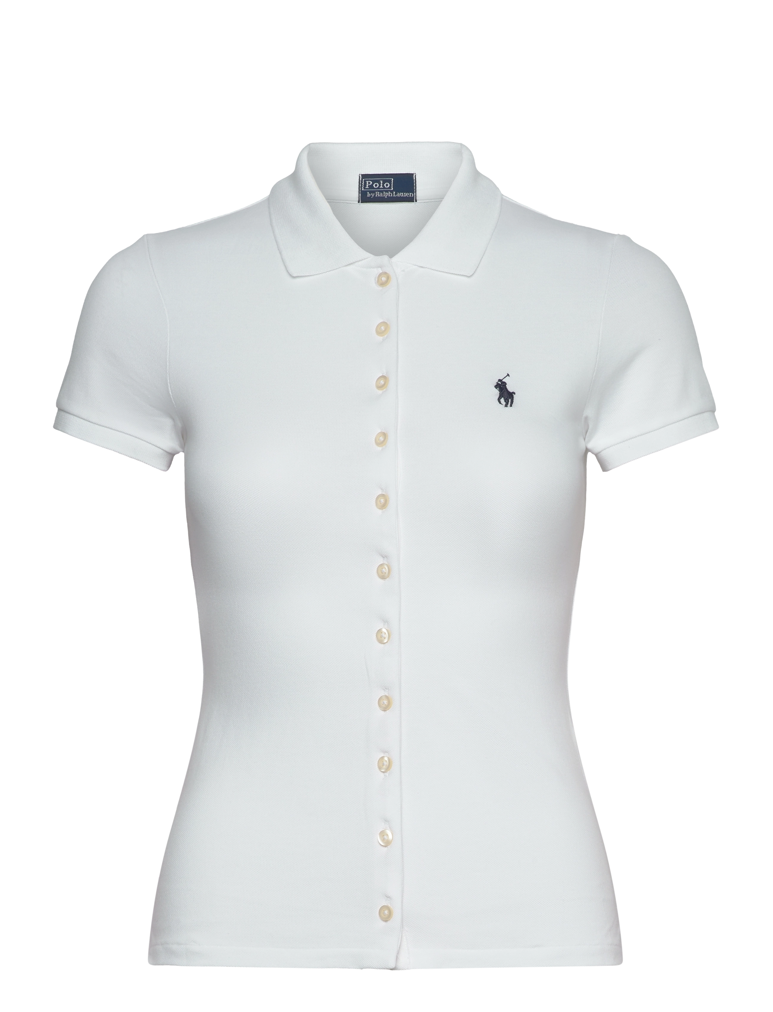 Polo Ralph Lauren Buttoned-Placket Polo Shirt - Polo Ralph Lauren - WHITE / white