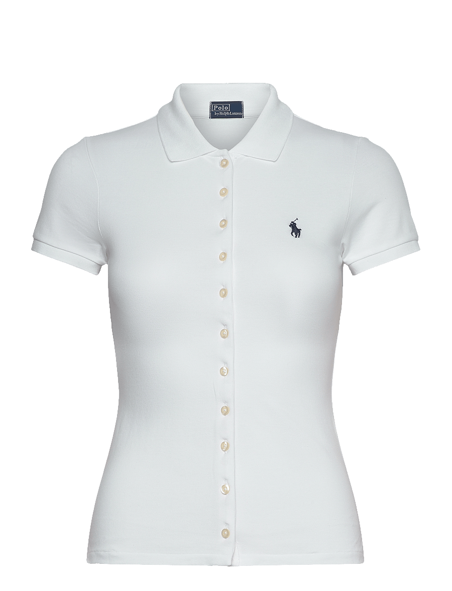 Polo Ralph Lauren - Buttoned-Placket Polo Shirt - polosärgid - white - 1
