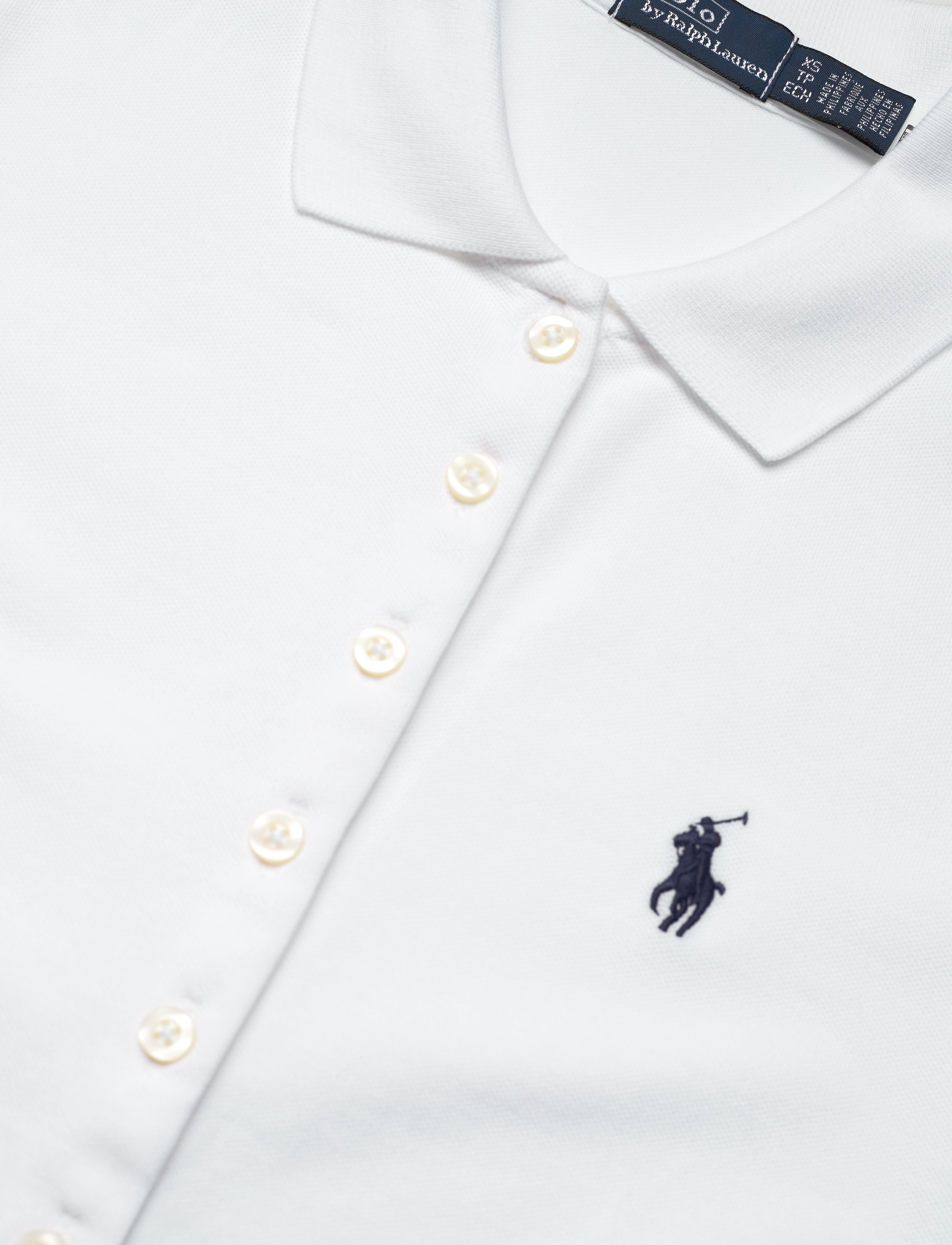 Polo Ralph Lauren - Buttoned-Placket Polo Shirt - white - 5