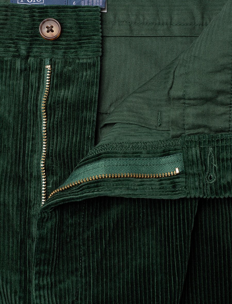 Polo Ralph Lauren - Corduroy Wide-Leg Cropped Pant - college green - 4