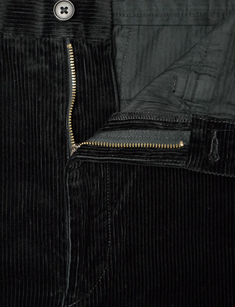 Polo Ralph Lauren - Corduroy Wide-Leg Cropped Pant - wide leg jeans - polo black - 3