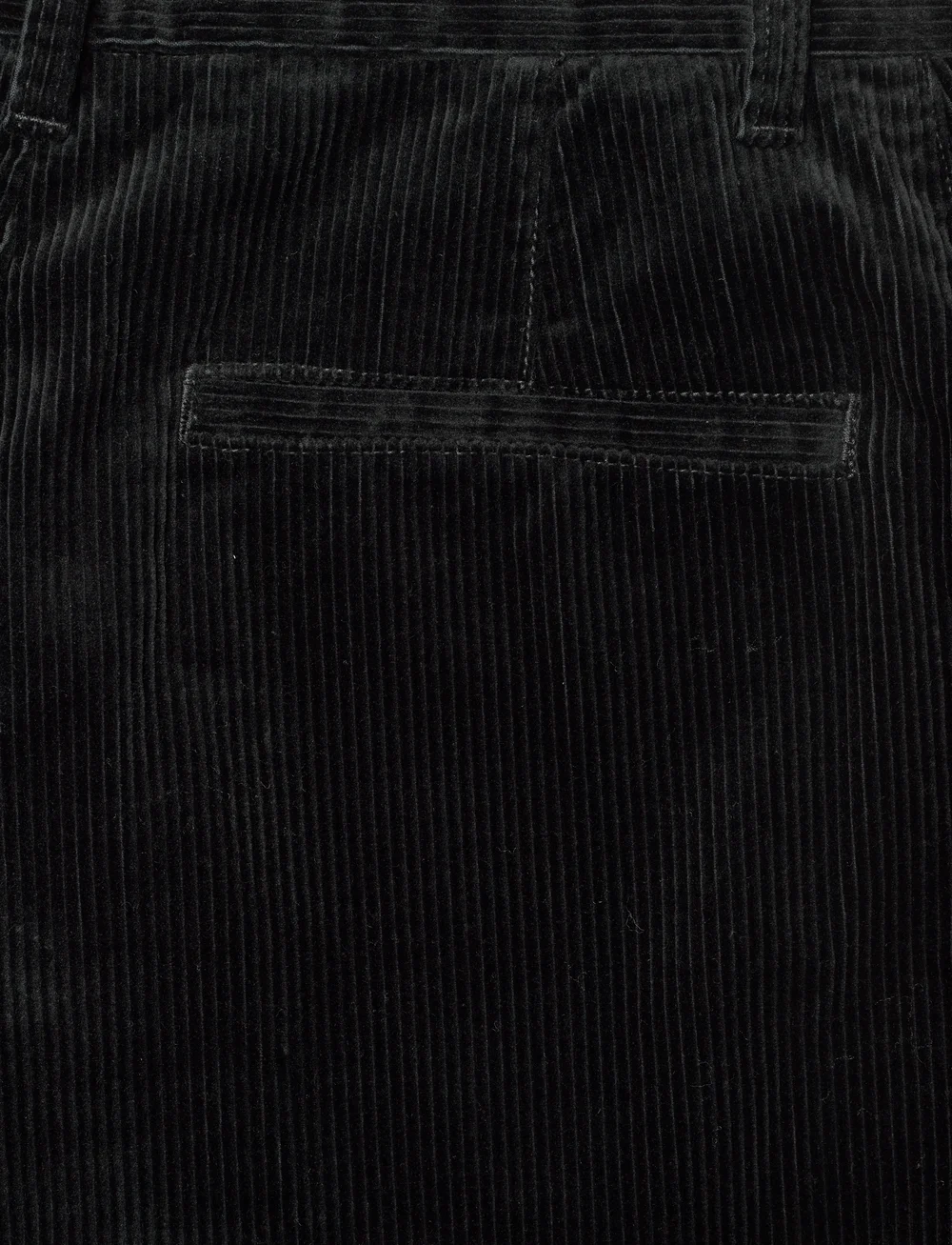 Polo Ralph Lauren - Corduroy Wide-Leg Cropped Pant - wide leg jeans - polo black - 4