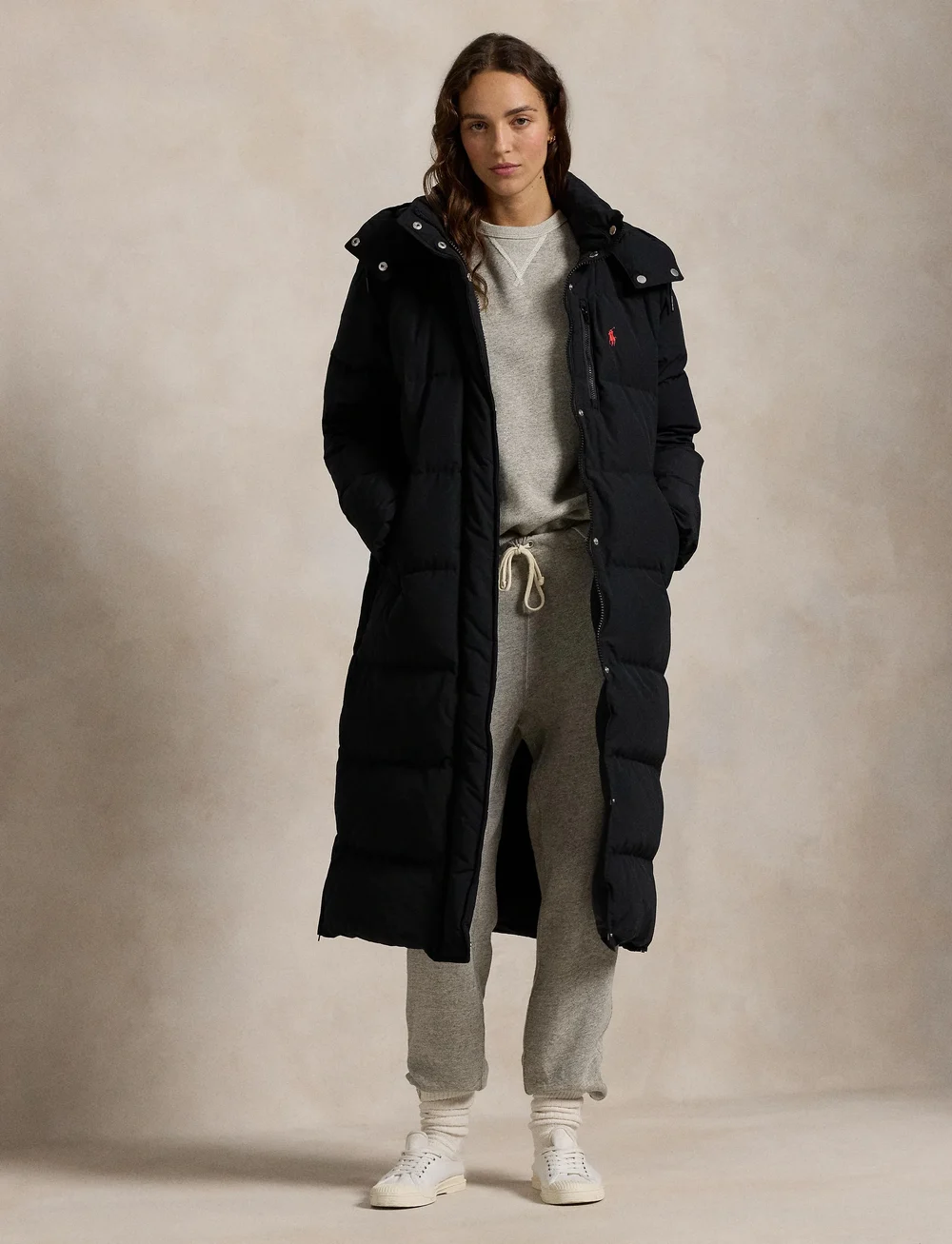 Polo Ralph Lauren - Hooded Down Coat - daunenmäntel - polo black - 0