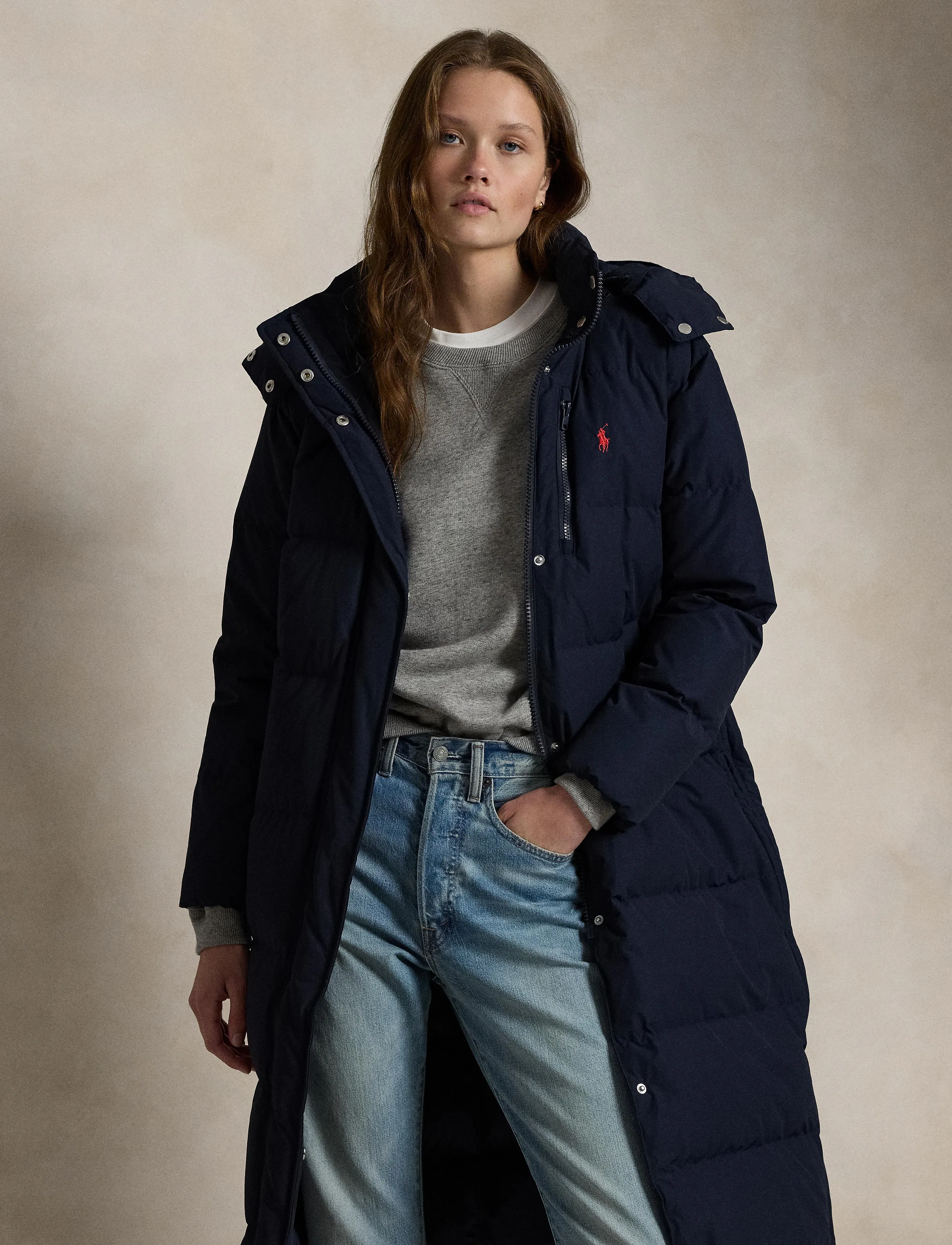Polo Ralph Lauren Hooded Down Coat - Frakker - RL NAVY / navy