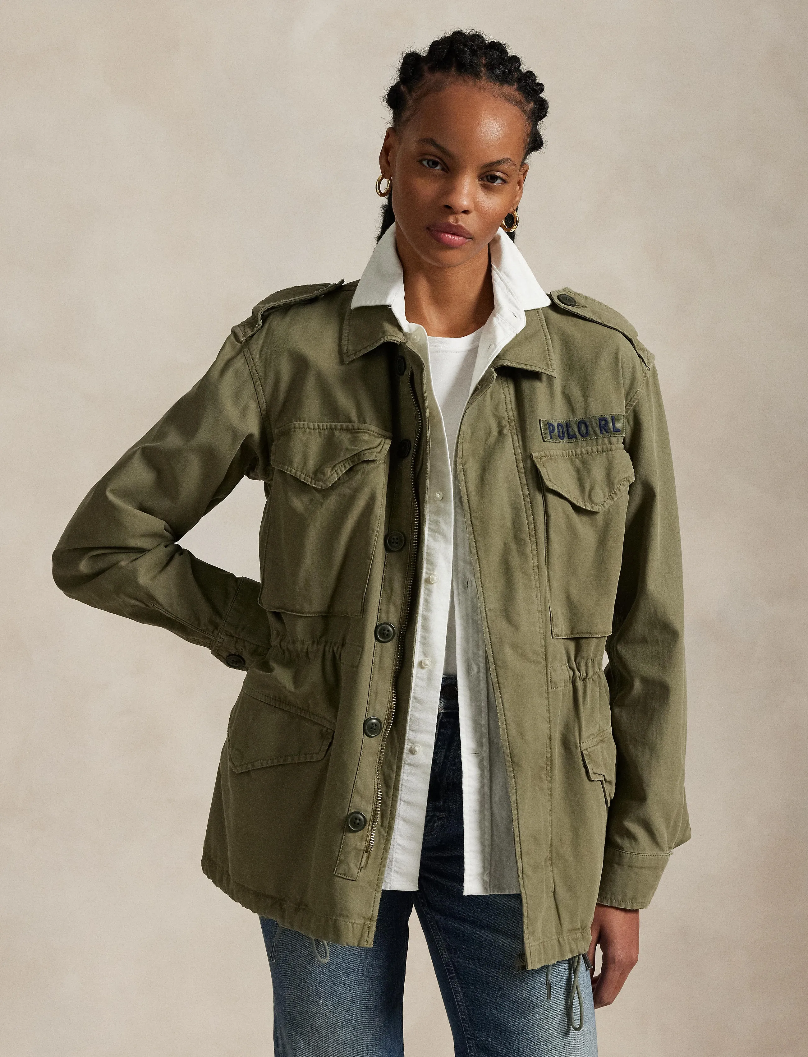 Polo Ralph Lauren The Iconic Field Jacket, S, Khaki green, Jakker > Utility-Jakker, Dame