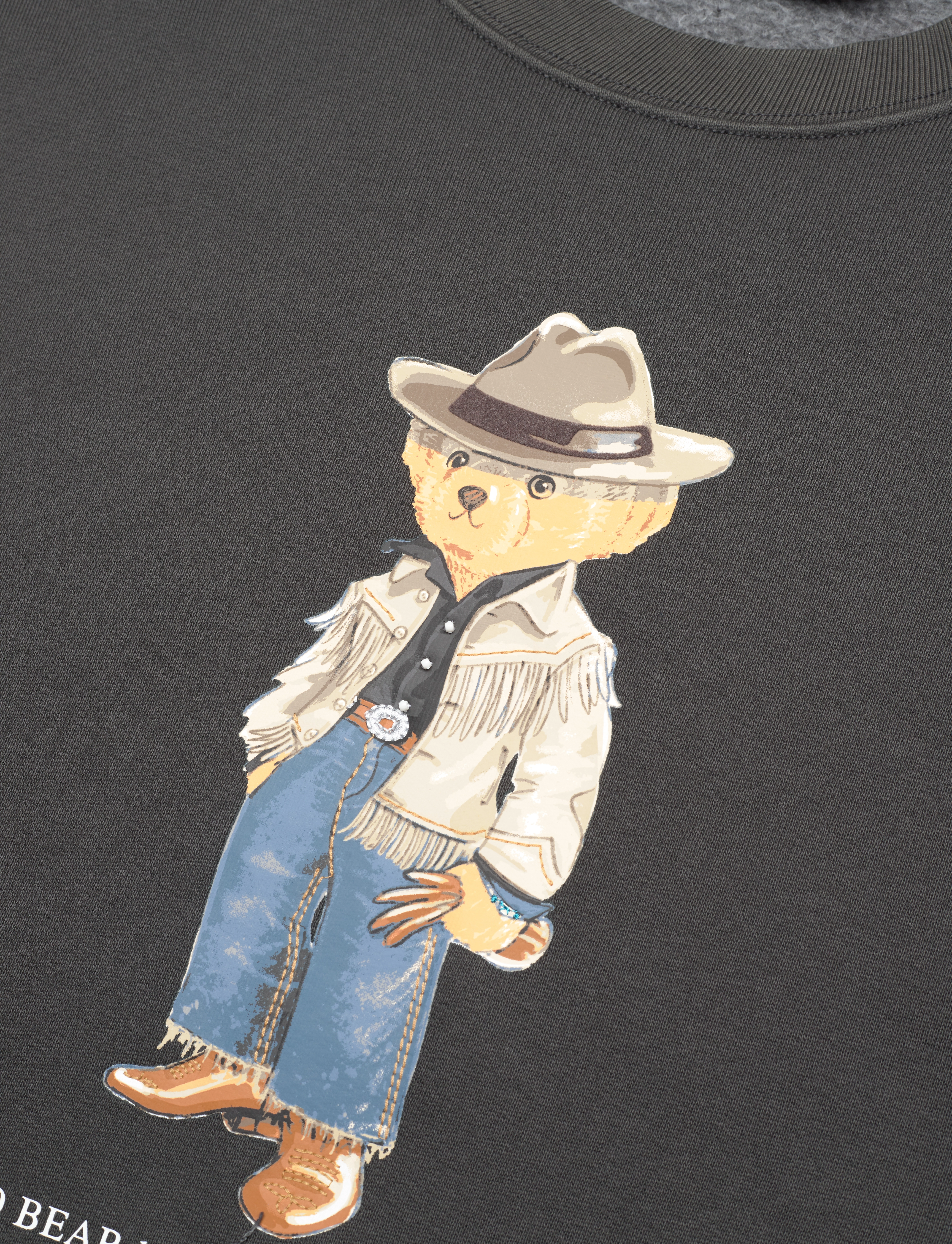Polo Ralph Lauren - Polo Bear Fleece Crewneck - pebble black - 3