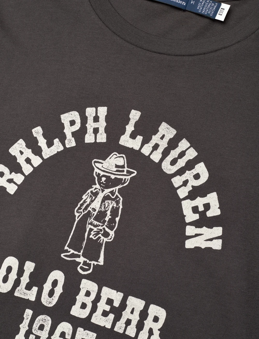 Black polo bear t shirt sales