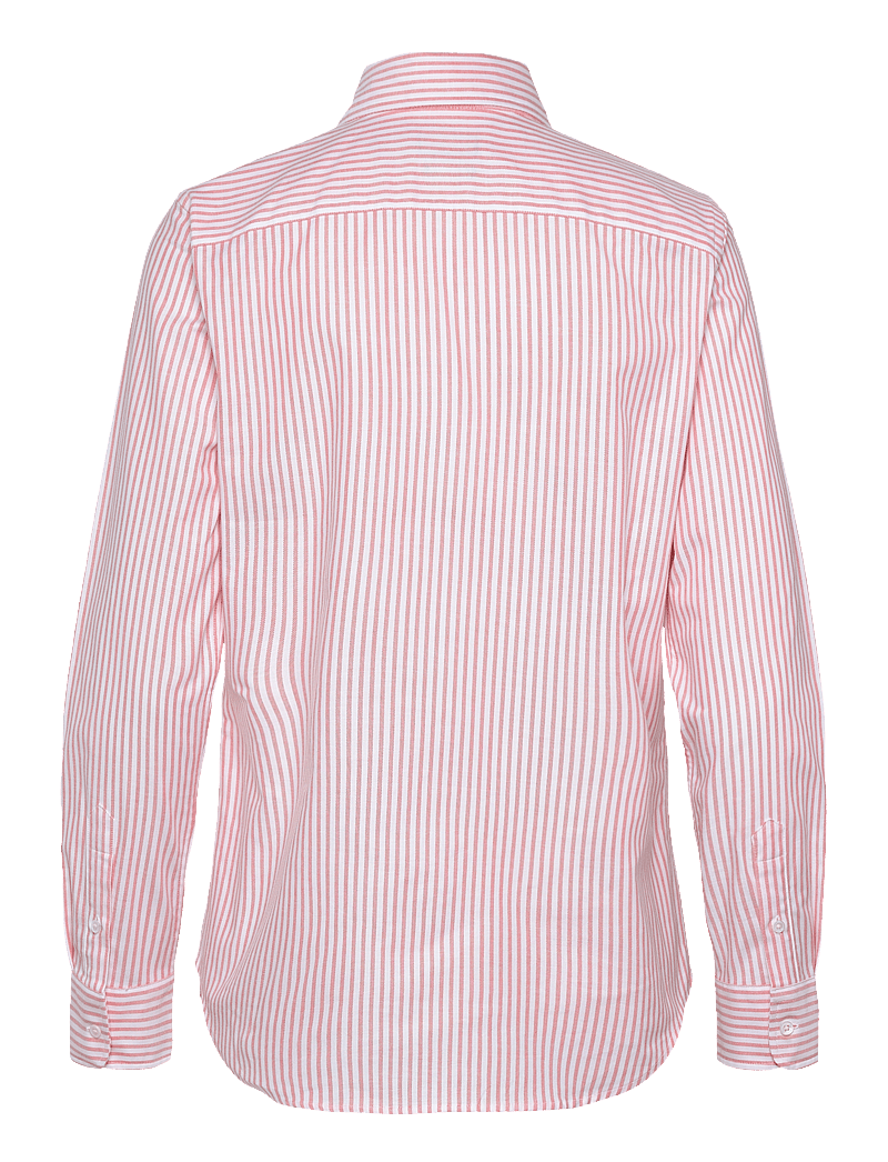 Polo Ralph Lauren - Stretch Slim Fit Striped Oxford Shirt - denim shirts - 6055c white-orang - 1