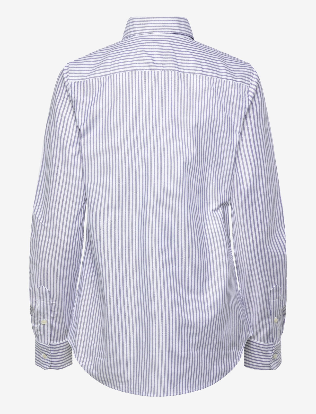 Polo Ralph Lauren - Stretch Slim Fit Striped Oxford Shirt - teksasärgid - 6055 white/herita - 1