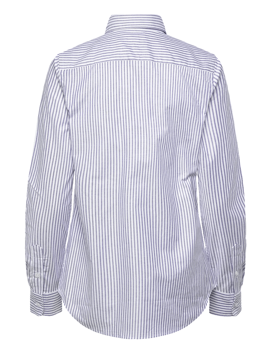 Polo Ralph Lauren - Stretch Slim Fit Striped Oxford Shirt - chemises en jeans - 6055 white/herita - 2