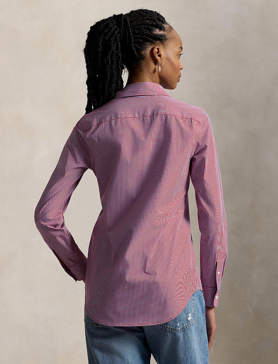 Polo Ralph Lauren - End-On-End Stretch Slim Fit Cotton Shirt - chemises en jeans - 1969 lt blue red - 3