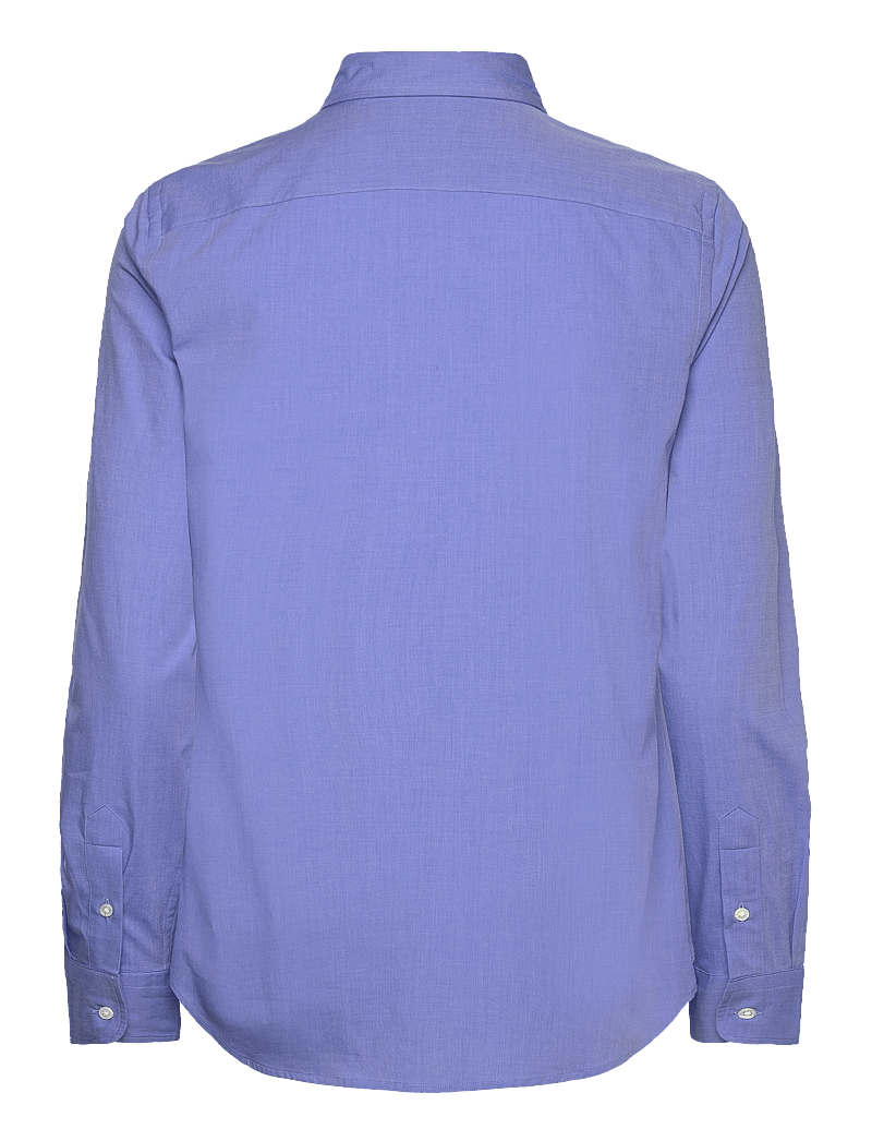 Polo Ralph Lauren - End-On-End Stretch Slim Fit Cotton Shirt - langärmlige hemden - blue - 1
