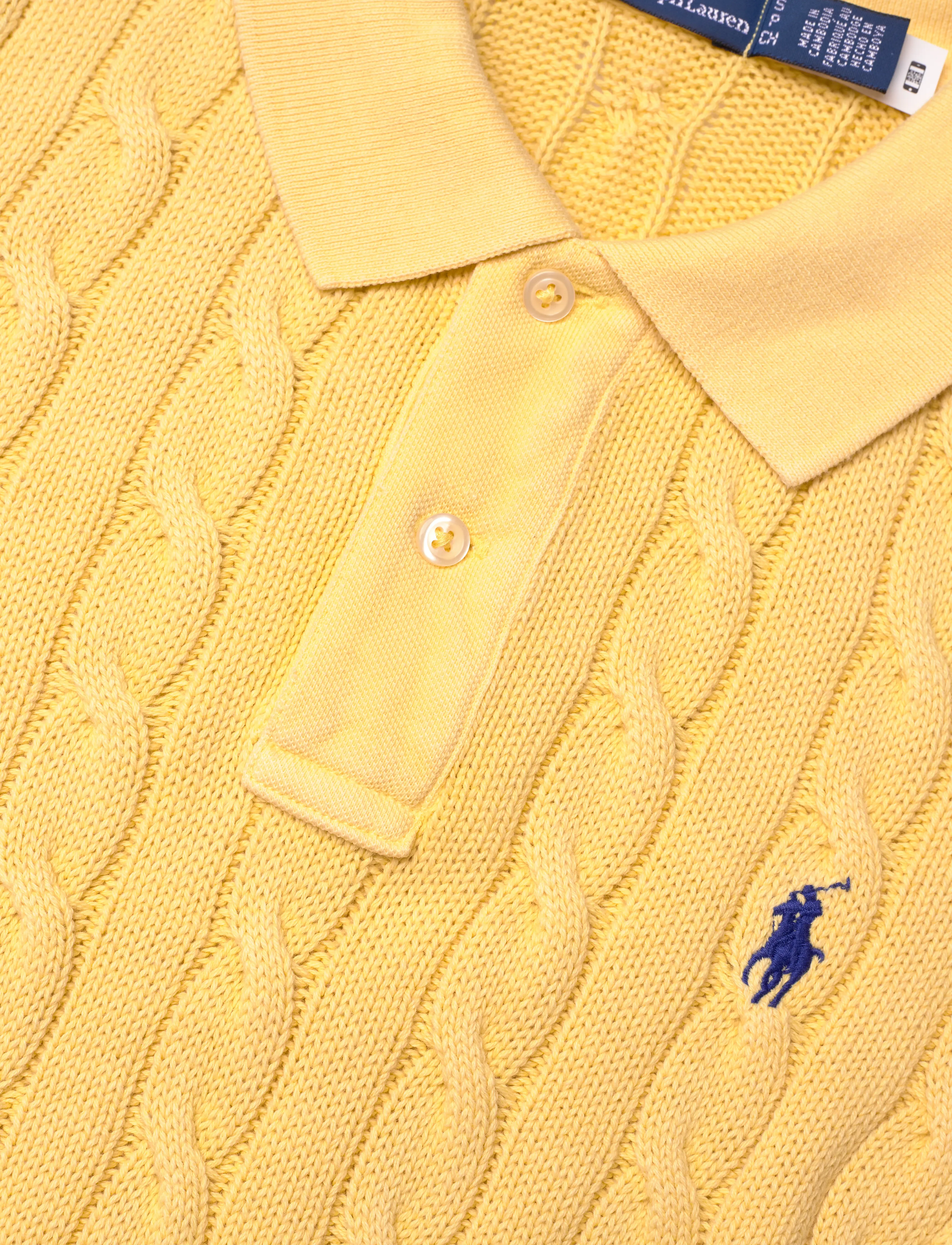 Polo Ralph Lauren - Cable-Knit Polo Shirt - fall yellow - 2