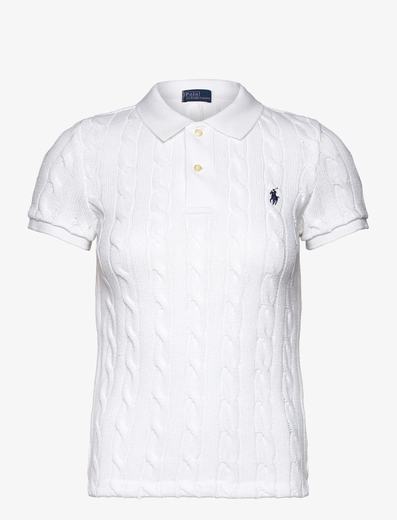 Polo Ralph Lauren - Cable-Knit Polo Shirt - jumpers - white - 0