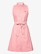 Oxford Sleeveless Shirtdress - ADIRONDACK ROSE