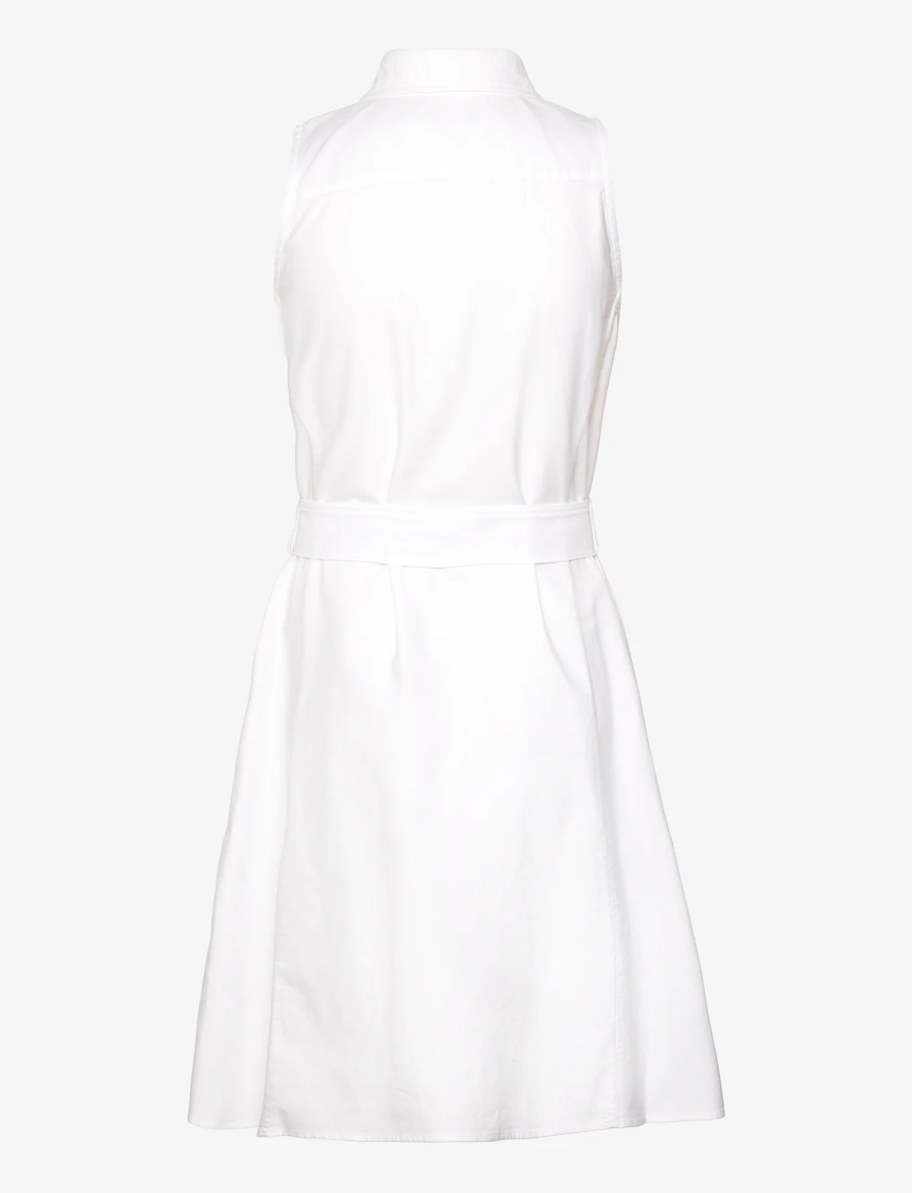 Polo Ralph Lauren - Oxford Sleeveless Shirtdress - särkkleidid - bsr white - 1