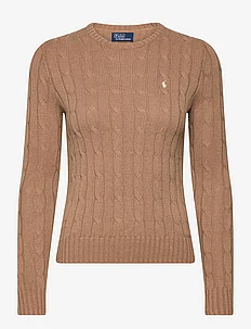 Cable-Knit Cotton Crewneck Sweater, Polo Ralph Lauren