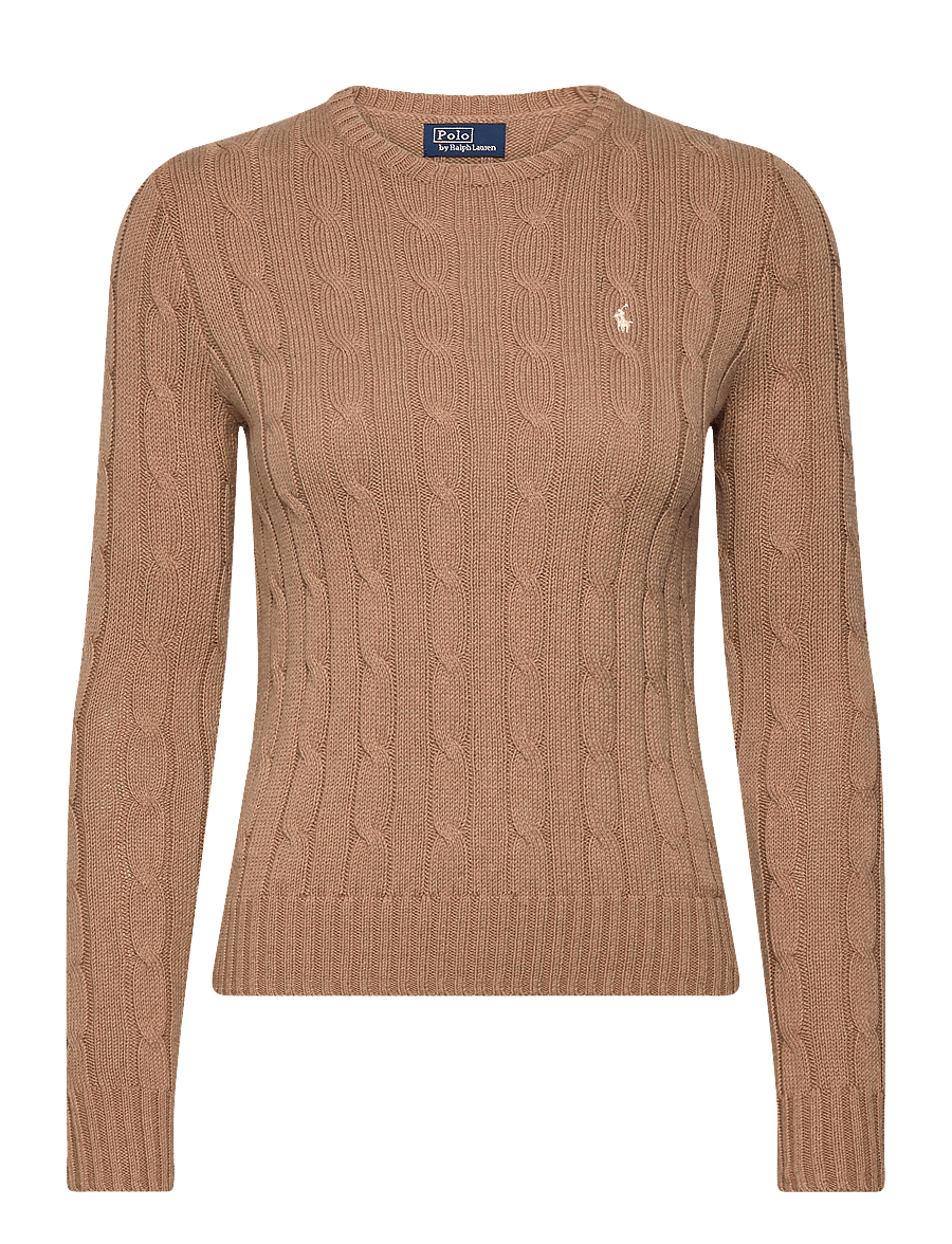 Polo Ralph Lauren - Cable-Knit Cotton Crewneck Sweater - collection camel - 0