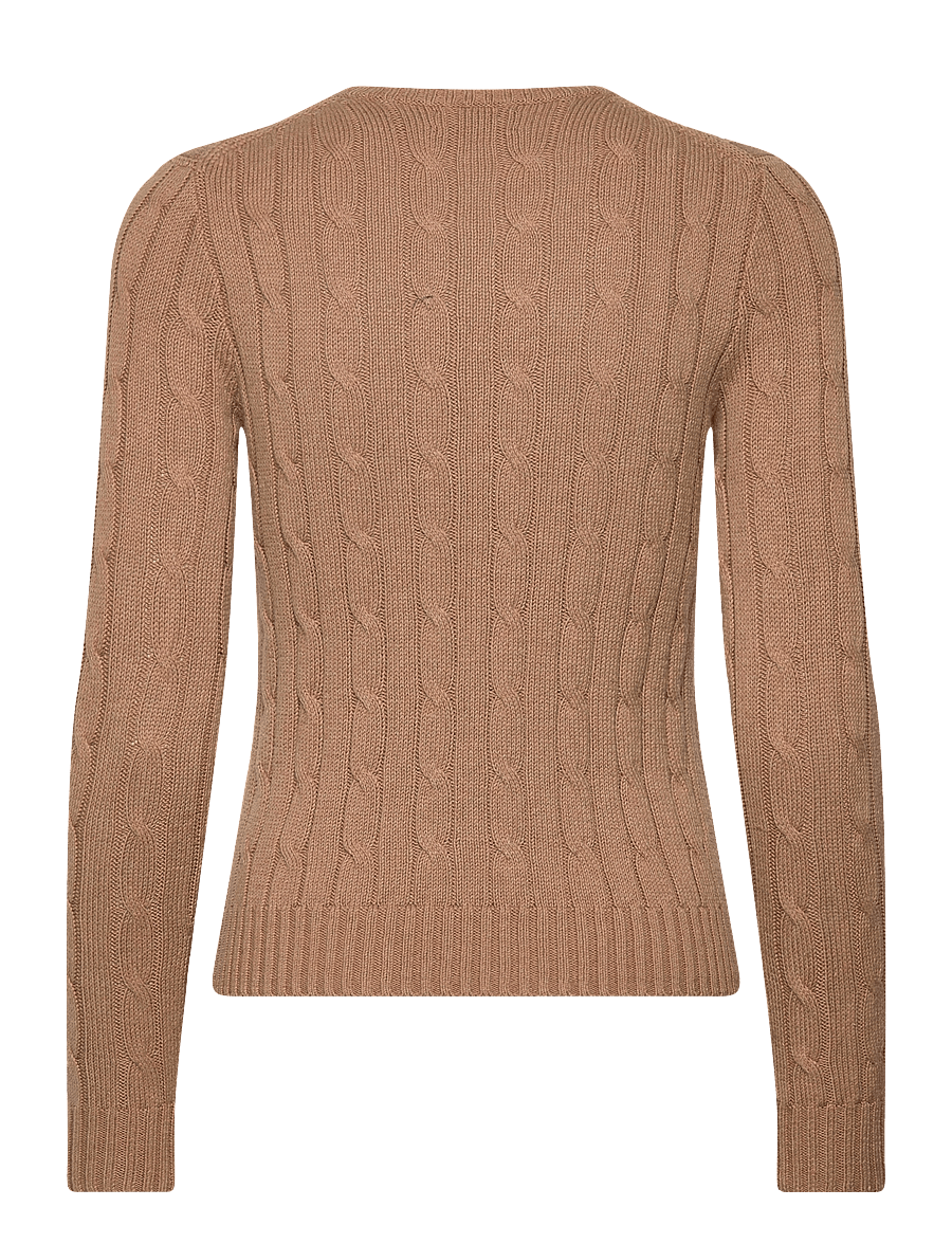 Polo Ralph Lauren - Cable-Knit Cotton Crewneck Sweater - collection camel - 1