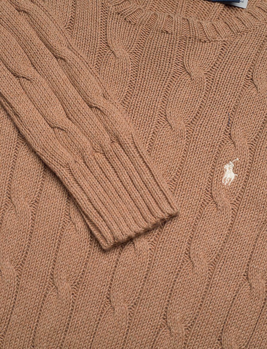 Polo Ralph Lauren - Cable-Knit Cotton Crewneck Sweater - collection camel - 2