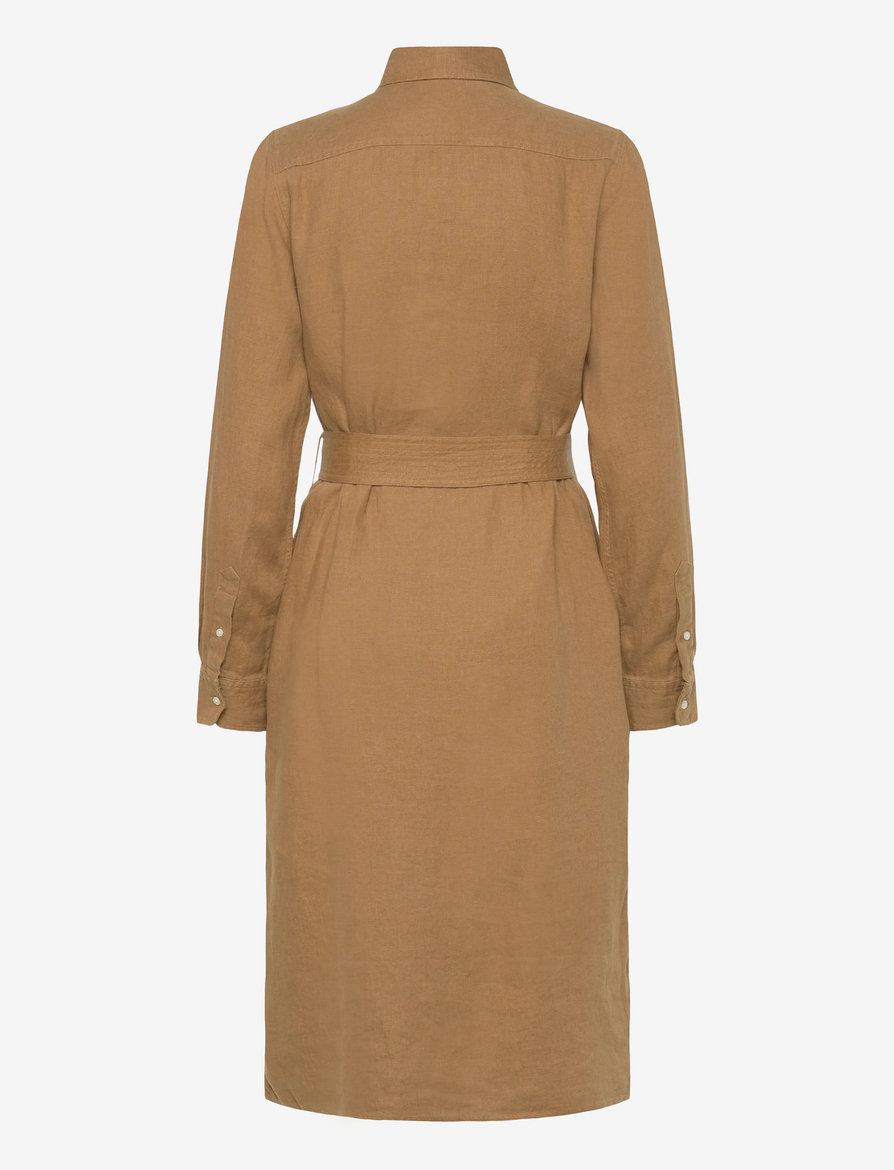 Polo Ralph Lauren - 9/1 DW LINEN-SLS-DAD - shirt dresses - berkshire tan - 1