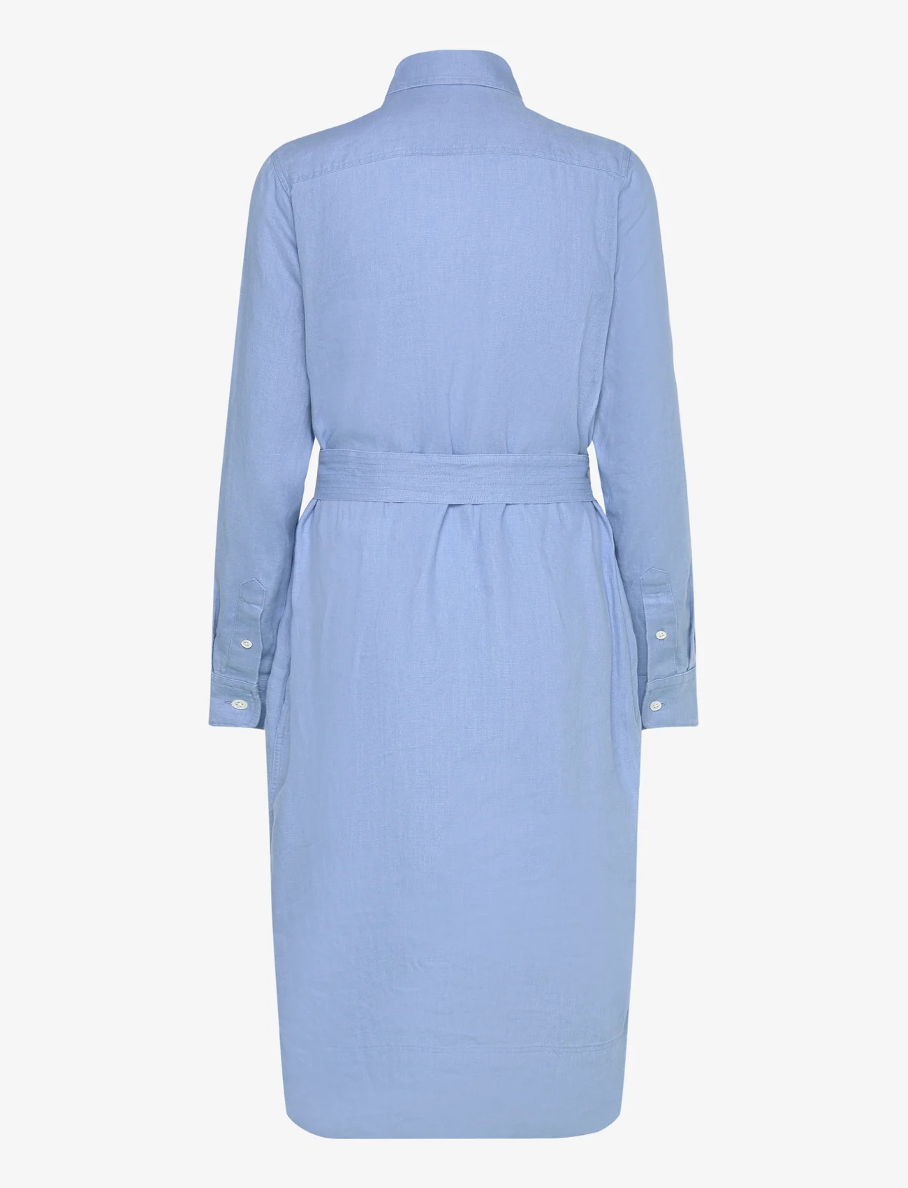 Polo Ralph Lauren - Belted Linen Shirtdress - shirt dresses - carolina blue - 1