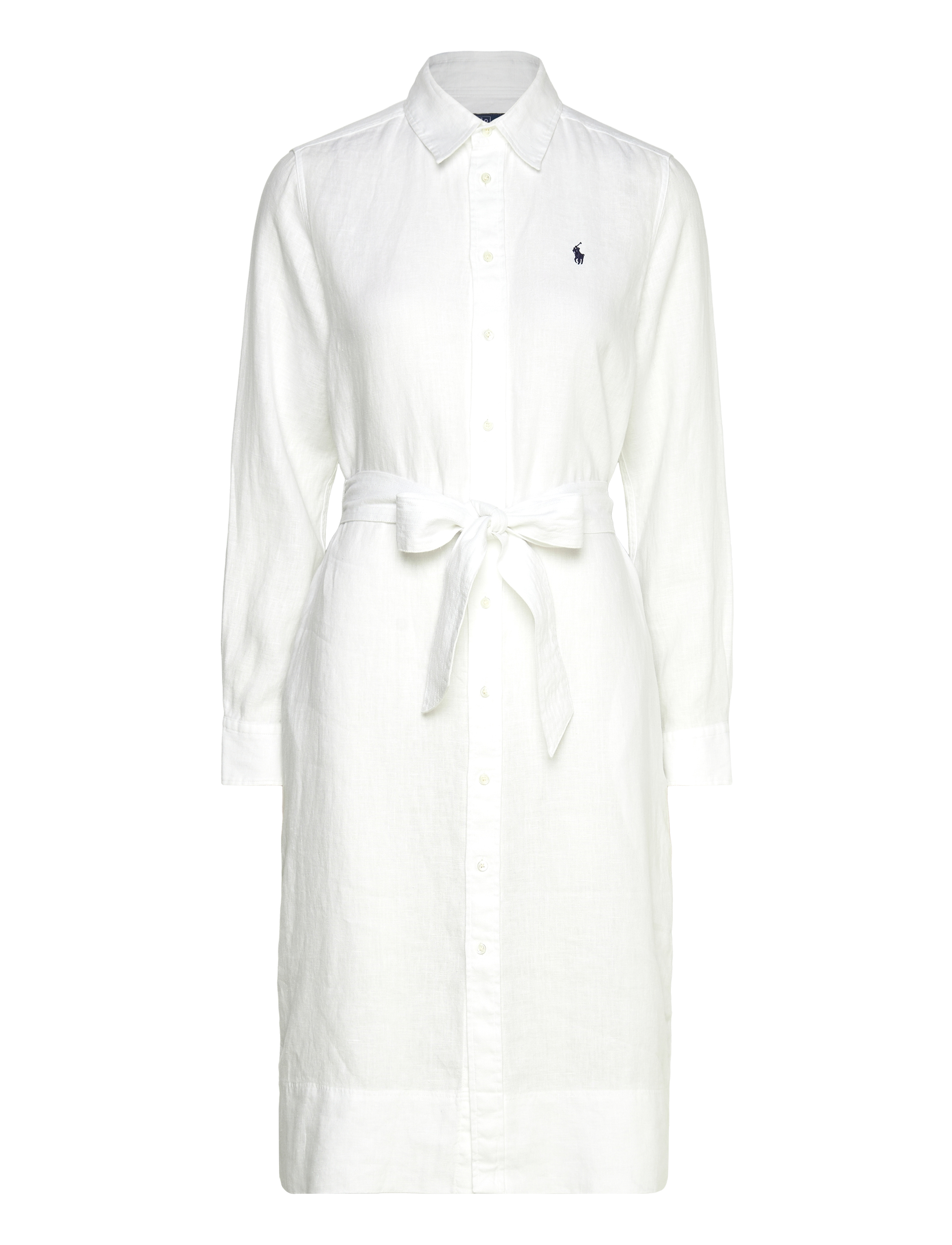 Polo Ralph Lauren 9/1 DW LINEN-SLS-DAD - Hemdkleider - WHITE / white