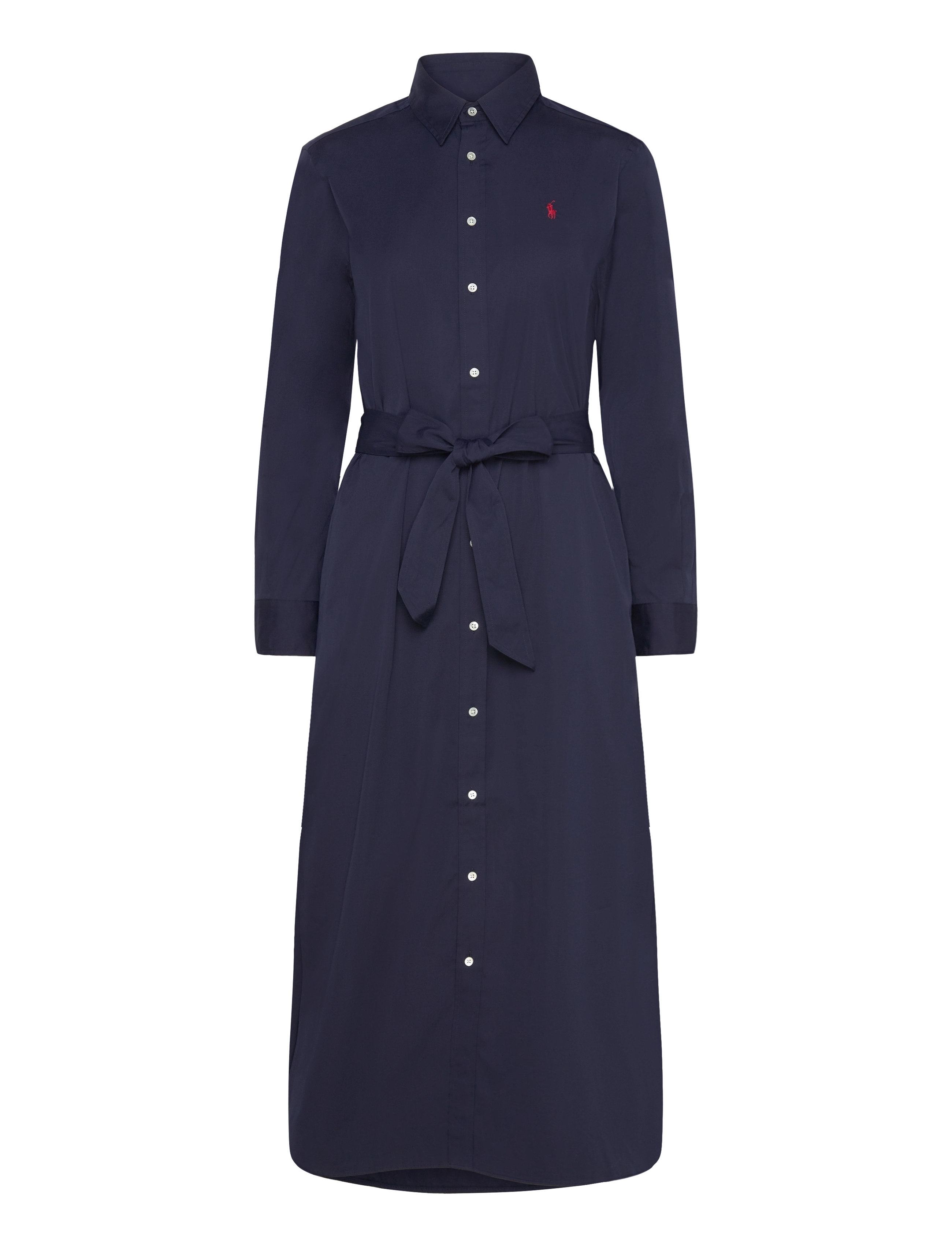 Polo Ralph Lauren - Belted Cotton Midi Shirtdress - cruise navy - 1