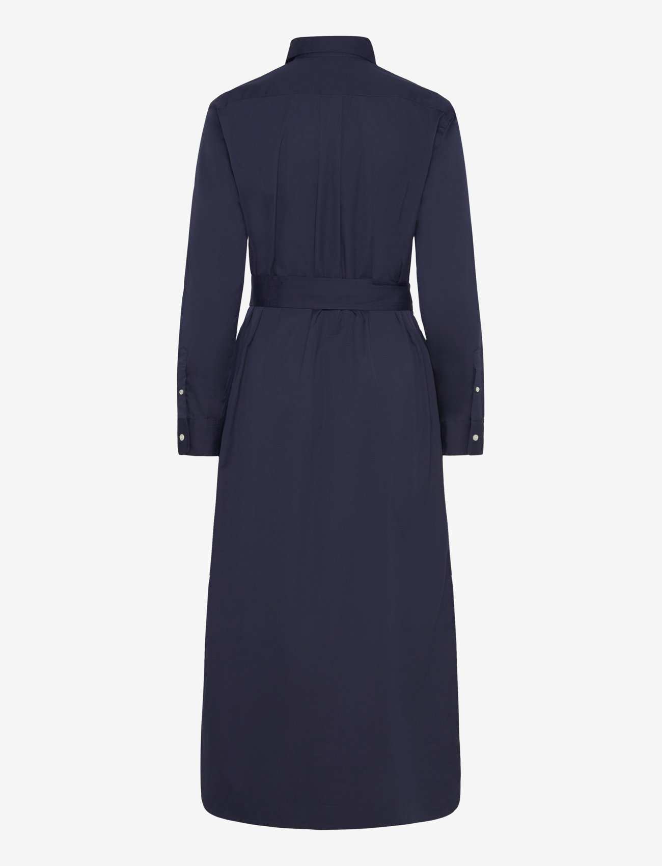 Polo Ralph Lauren - Belted Cotton Midi Shirtdress - skjortklänningar - cruise navy - 2