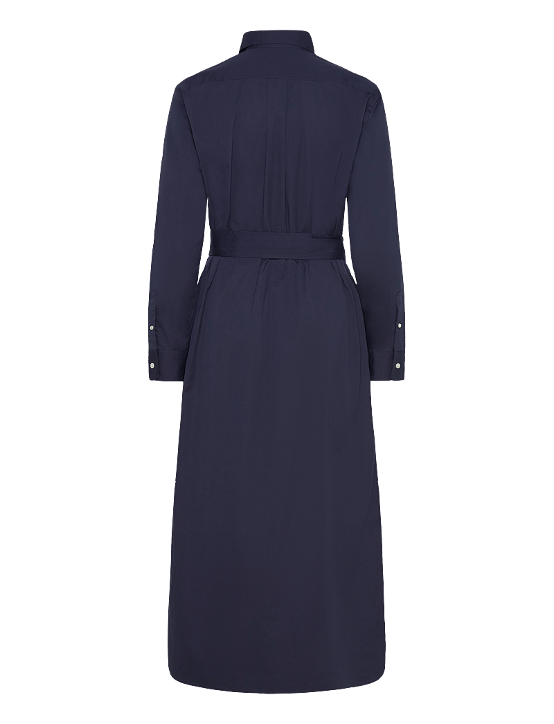 Polo Ralph Lauren - Belted Cotton Midi Shirtdress - skjortklänningar - cruise navy - 2