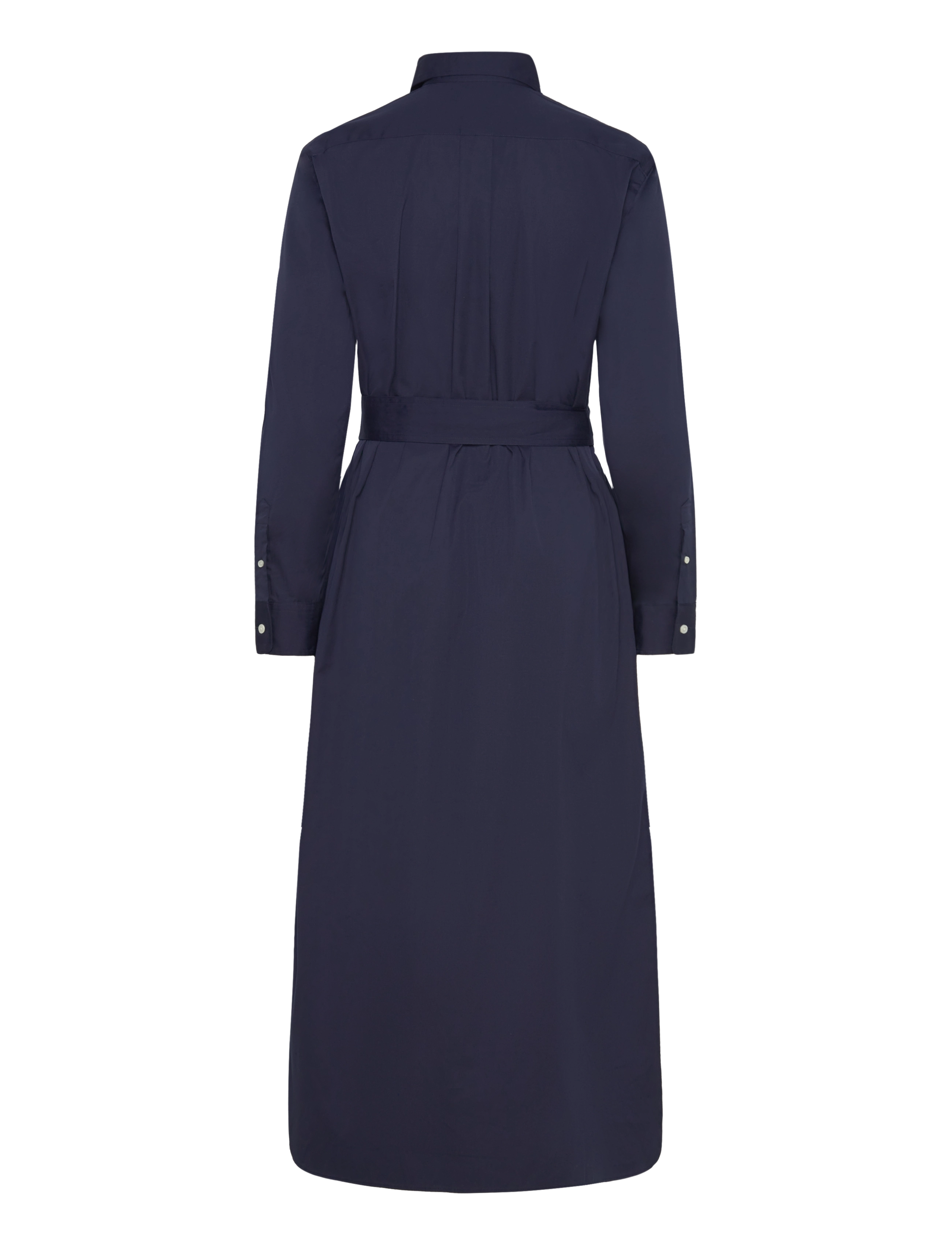 Polo Ralph Lauren - Belted Cotton Midi Shirtdress - cruise navy - 3