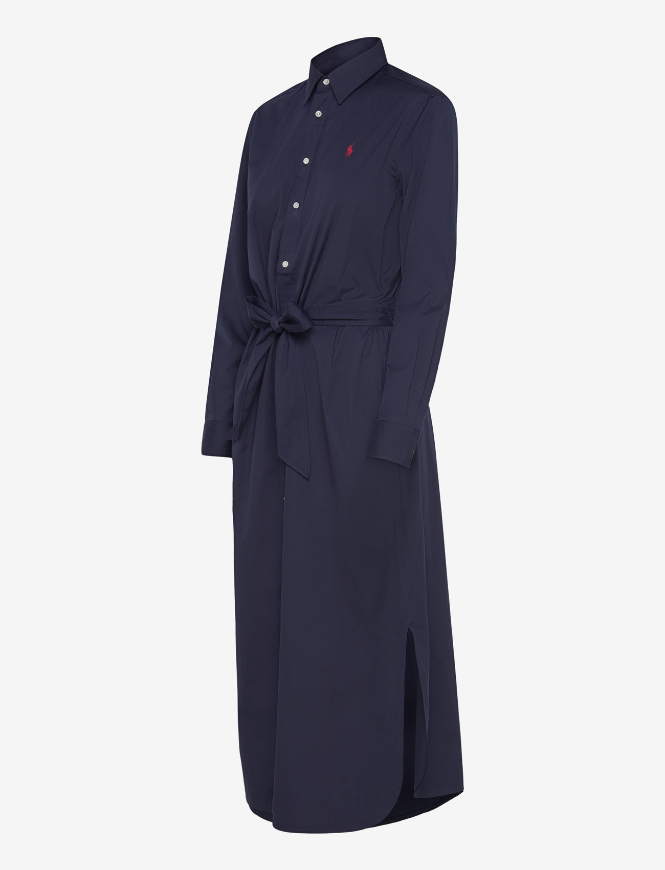 Polo Ralph Lauren - Belted Cotton Midi Shirtdress - skjortklänningar - cruise navy - 3
