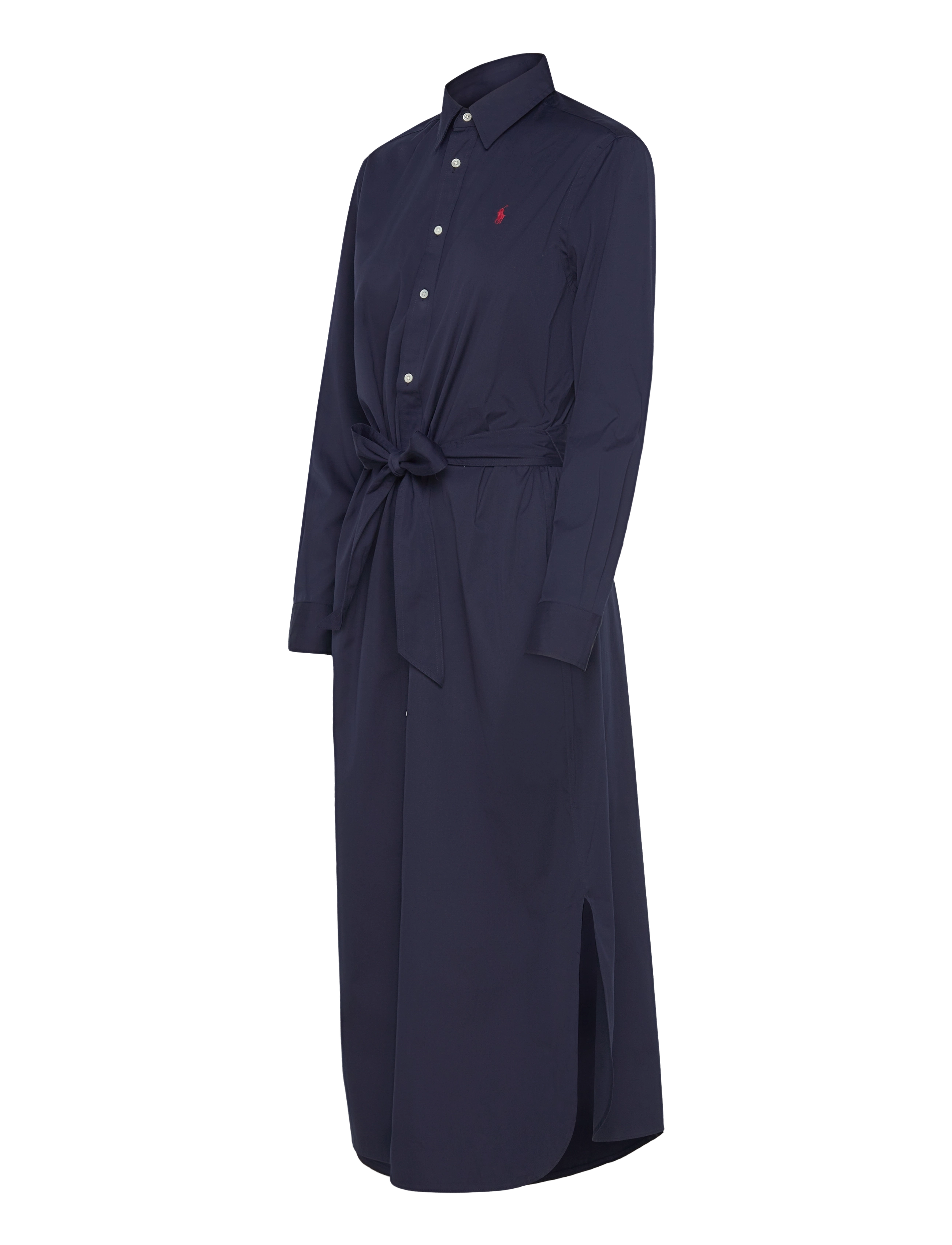 Polo Ralph Lauren - Belted Cotton Midi Shirtdress - cruise navy - 2