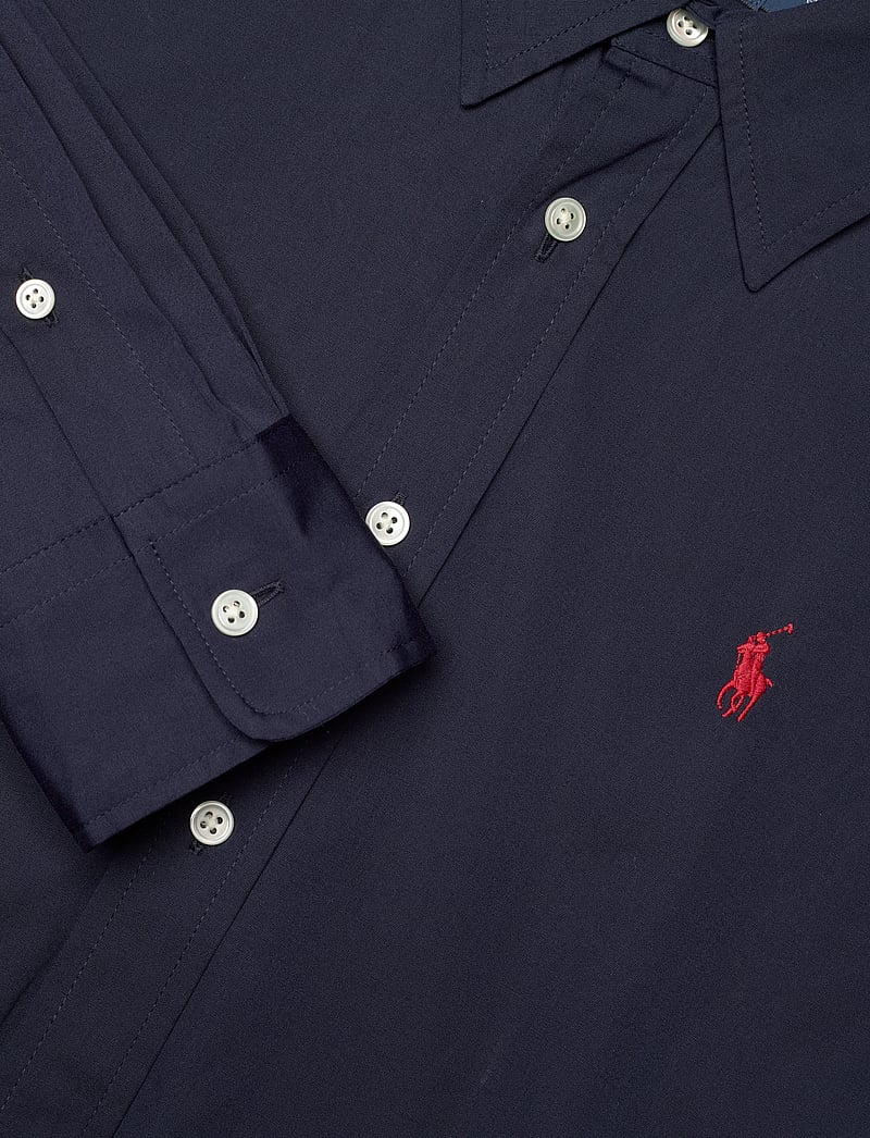 Polo Ralph Lauren - Belted Cotton Midi Shirtdress - skjortklänningar - cruise navy - 5