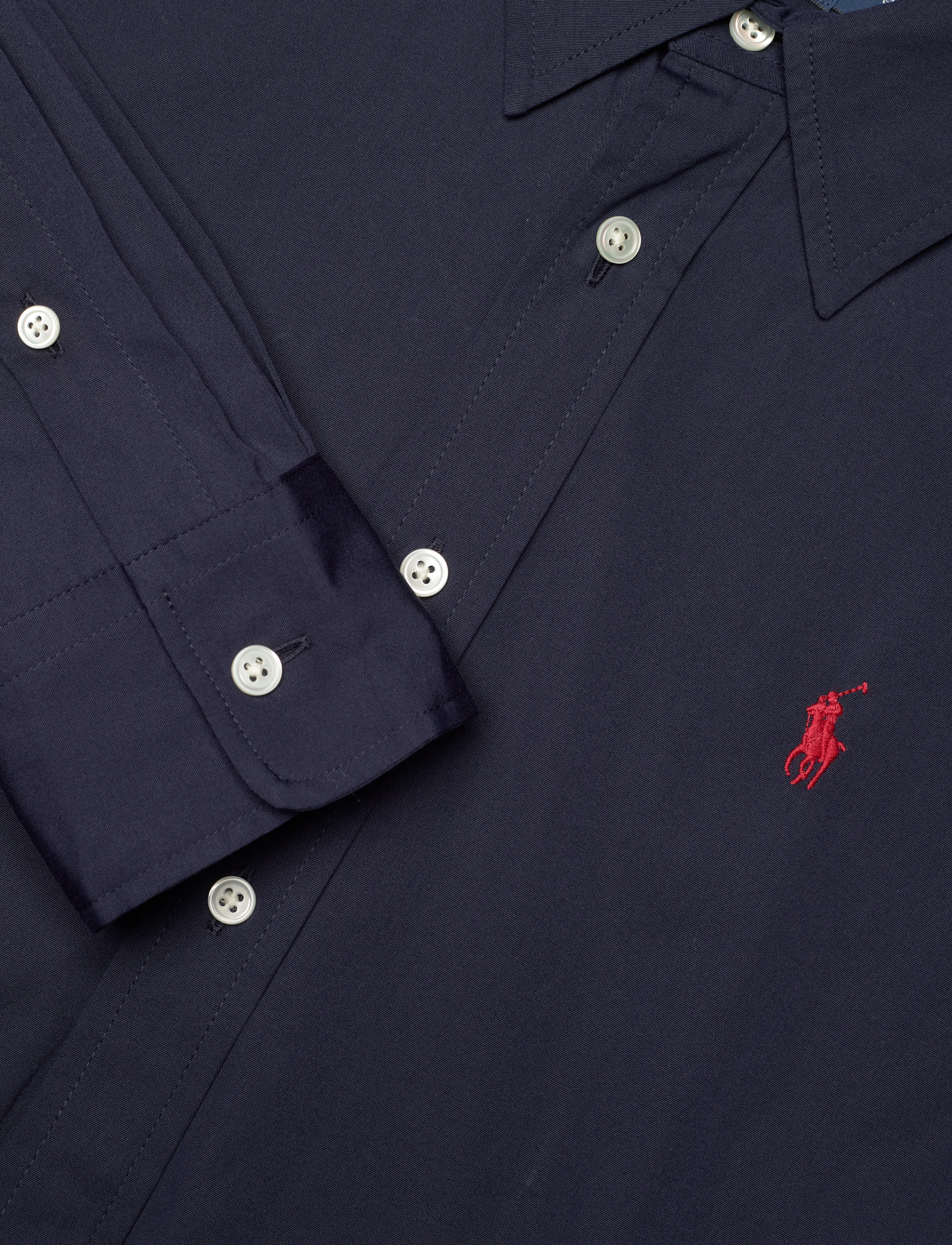 Polo Ralph Lauren - Belted Cotton Midi Shirtdress - cruise navy - 5