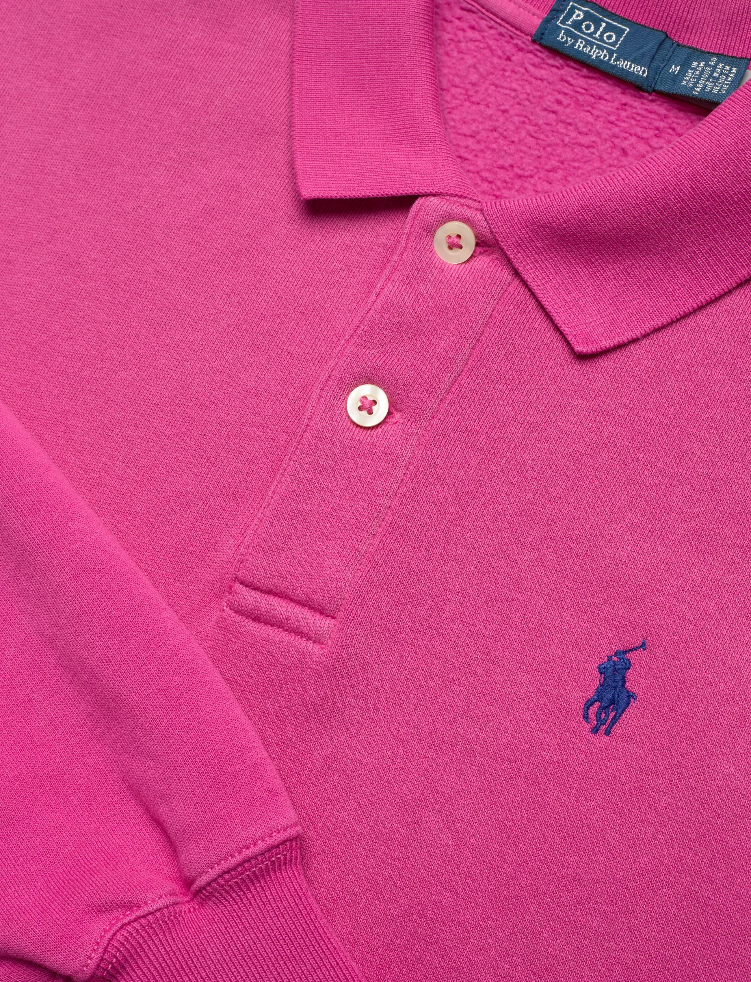 Polo Ralph Lauren - Polo-Collar Fleece Pullover - poloskjorter - accent pink - 5