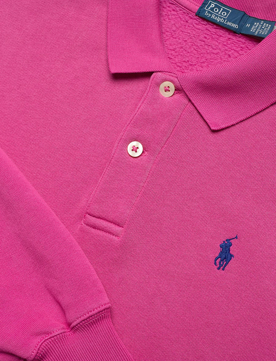 Polo Ralph Lauren - Polo-Collar Fleece Pullover - poloskjorter - accent pink - 5