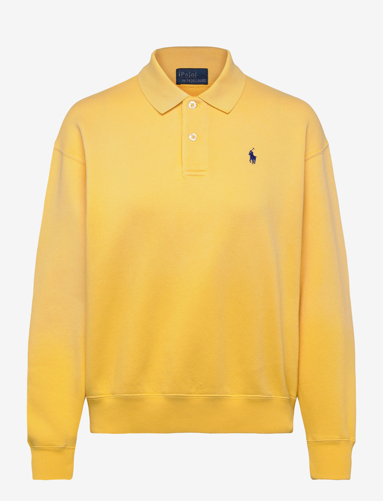 Polo Ralph Lauren - Polo-Collar Fleece Pullover - poloskjorter - collegiate yellow - 0