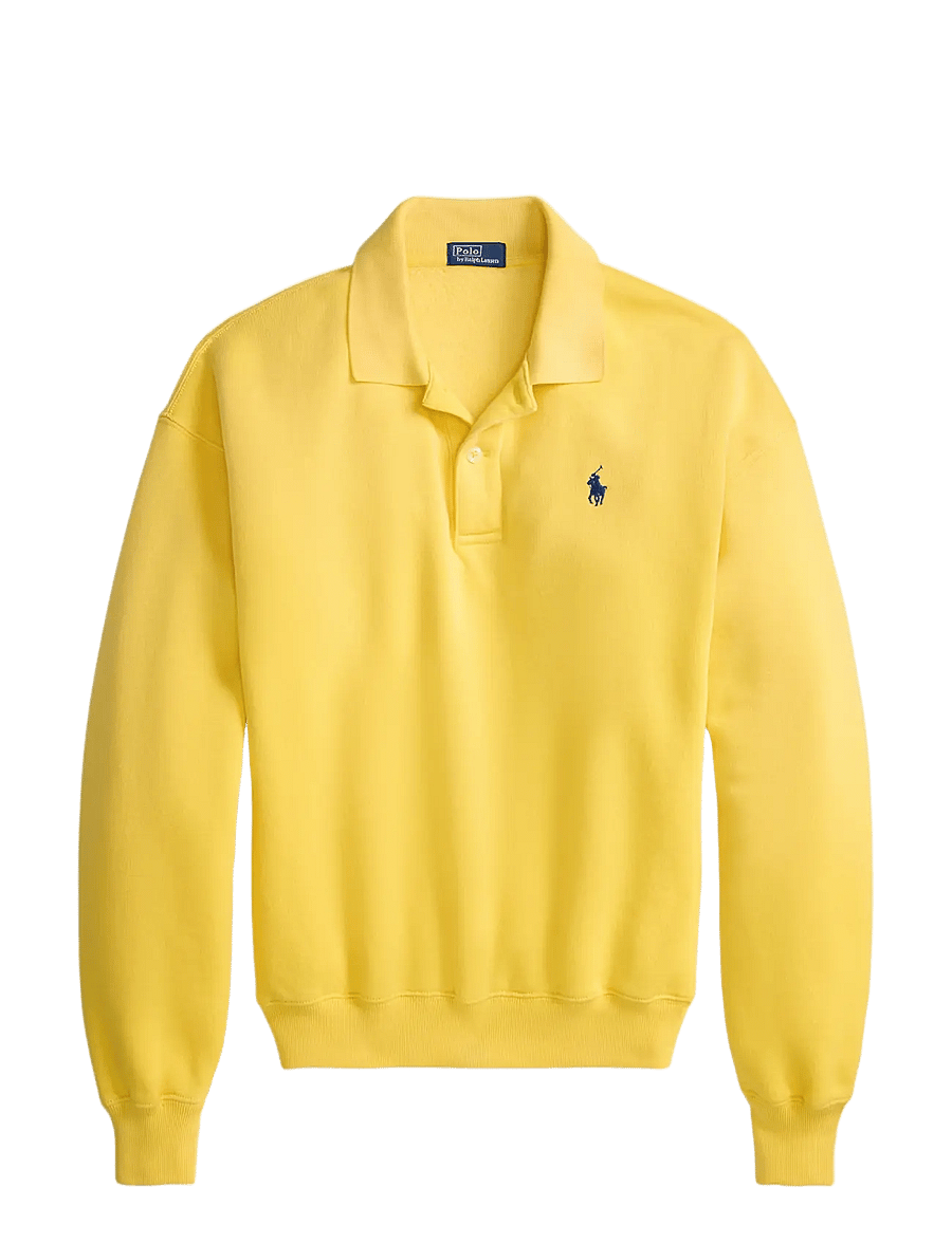 Polo Ralph Lauren - Polo-Collar Fleece Pullover - poloskjorter - collegiate yellow - 1