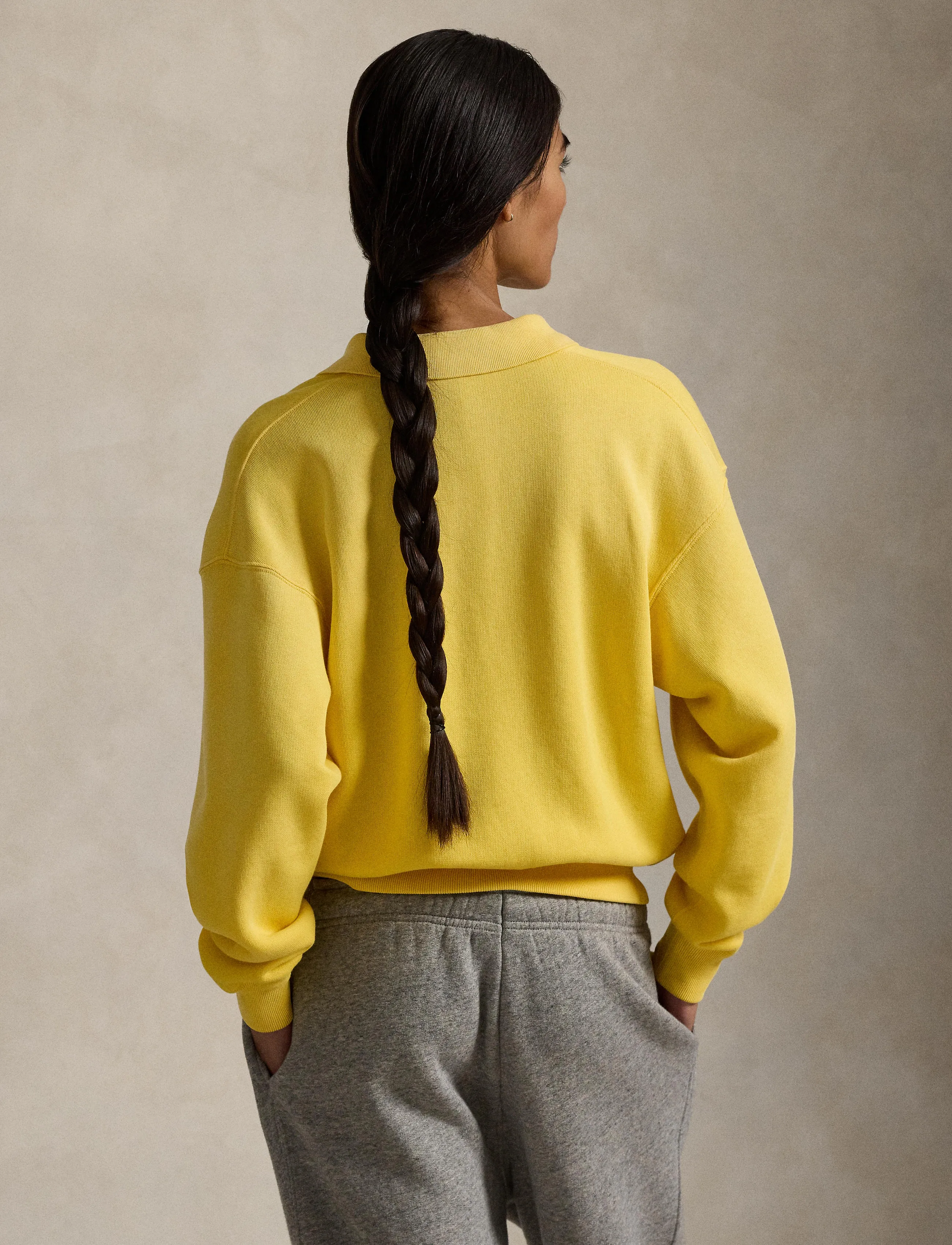 Polo Ralph Lauren - Polo-Collar Fleece Pullover - poloskjorter - collegiate yellow - 2