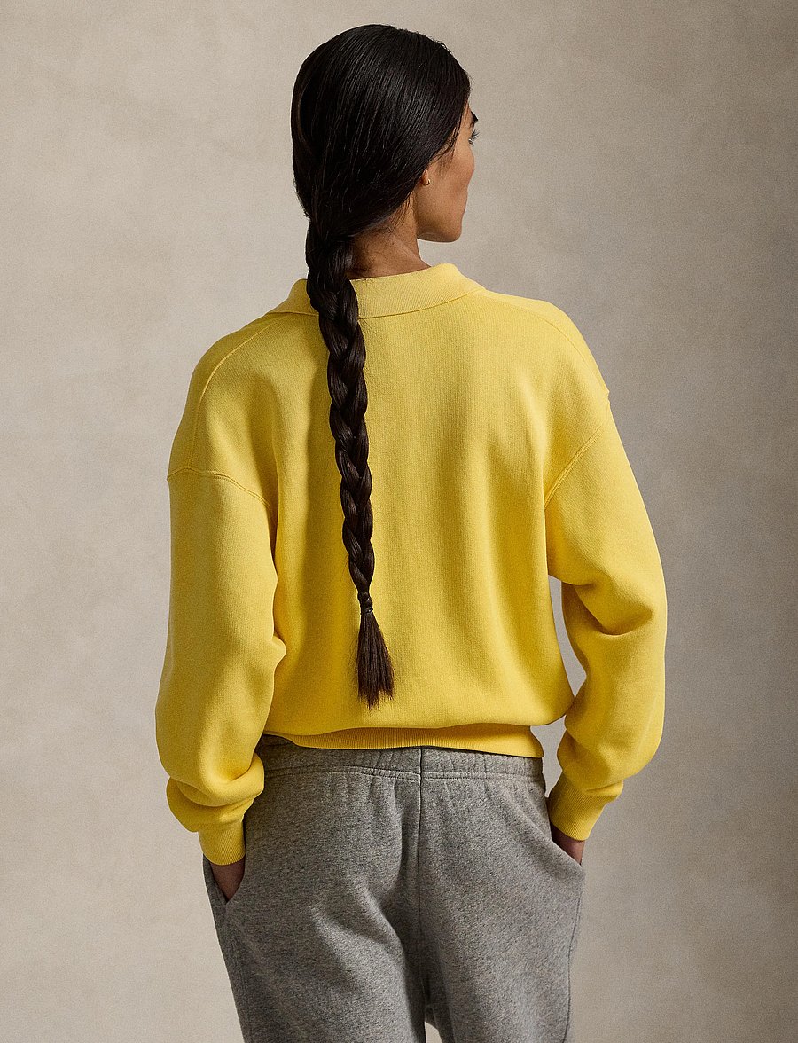 Polo Ralph Lauren - Polo-Collar Fleece Pullover - poloskjorter - collegiate yellow - 2