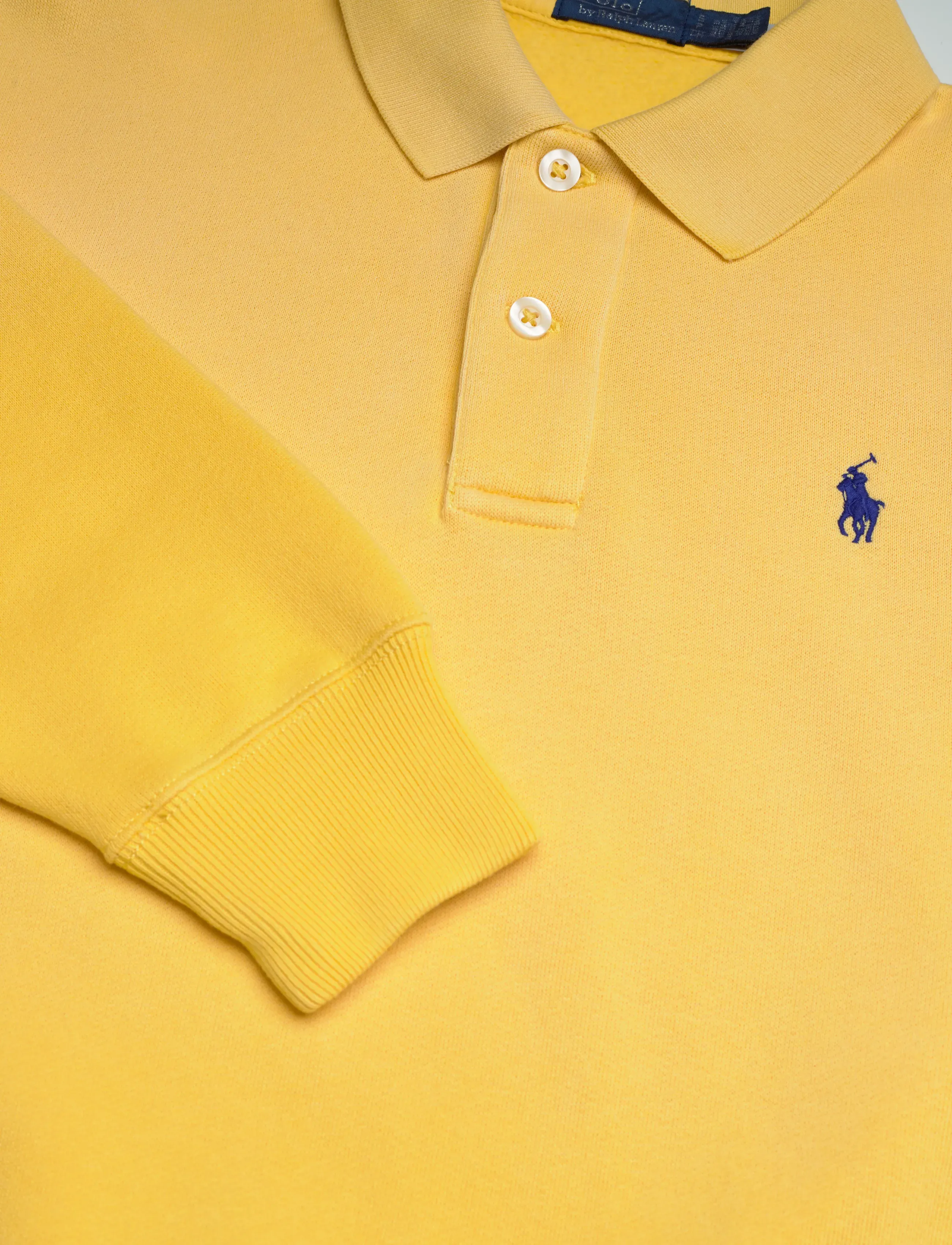 Polo Ralph Lauren - Polo-Collar Fleece Pullover - poloskjorter - collegiate yellow - 4