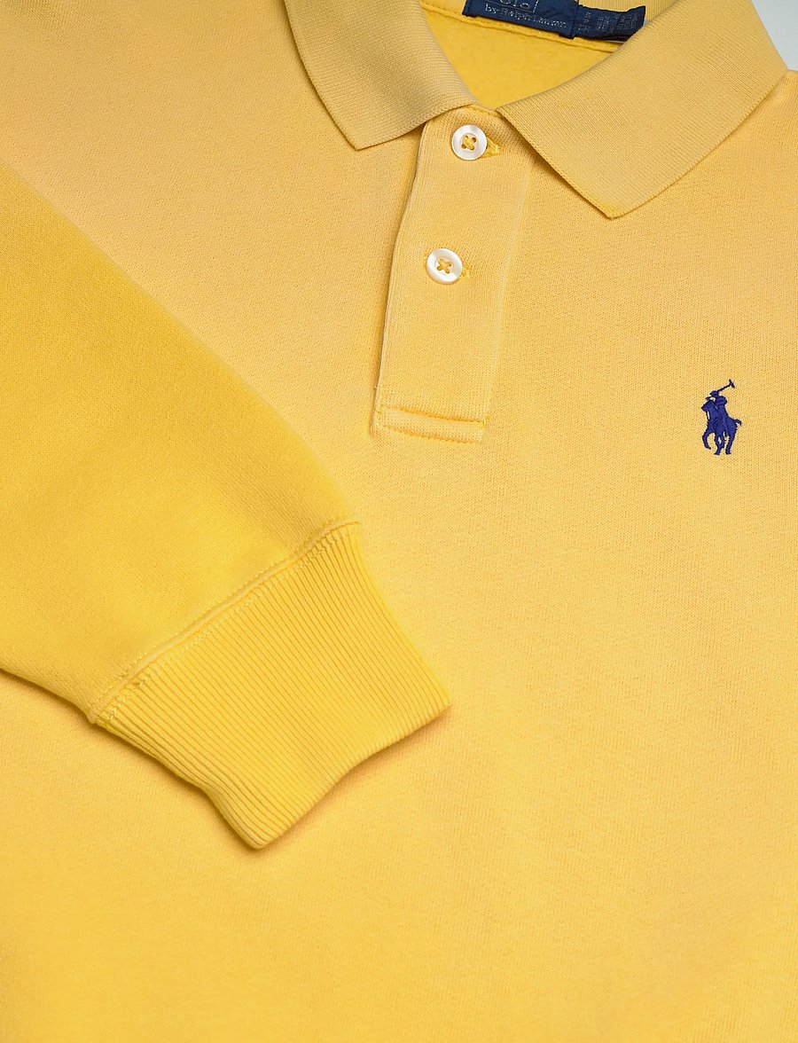 Polo Ralph Lauren - Polo-Collar Fleece Pullover - poloskjorter - collegiate yellow - 4