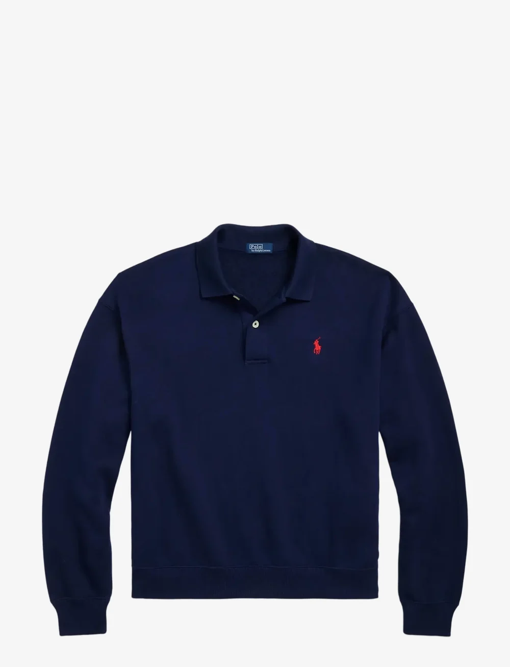 Polo Ralph Lauren - Polo-Collar Fleece Pullover - poloskjorter - cruise navy - 1