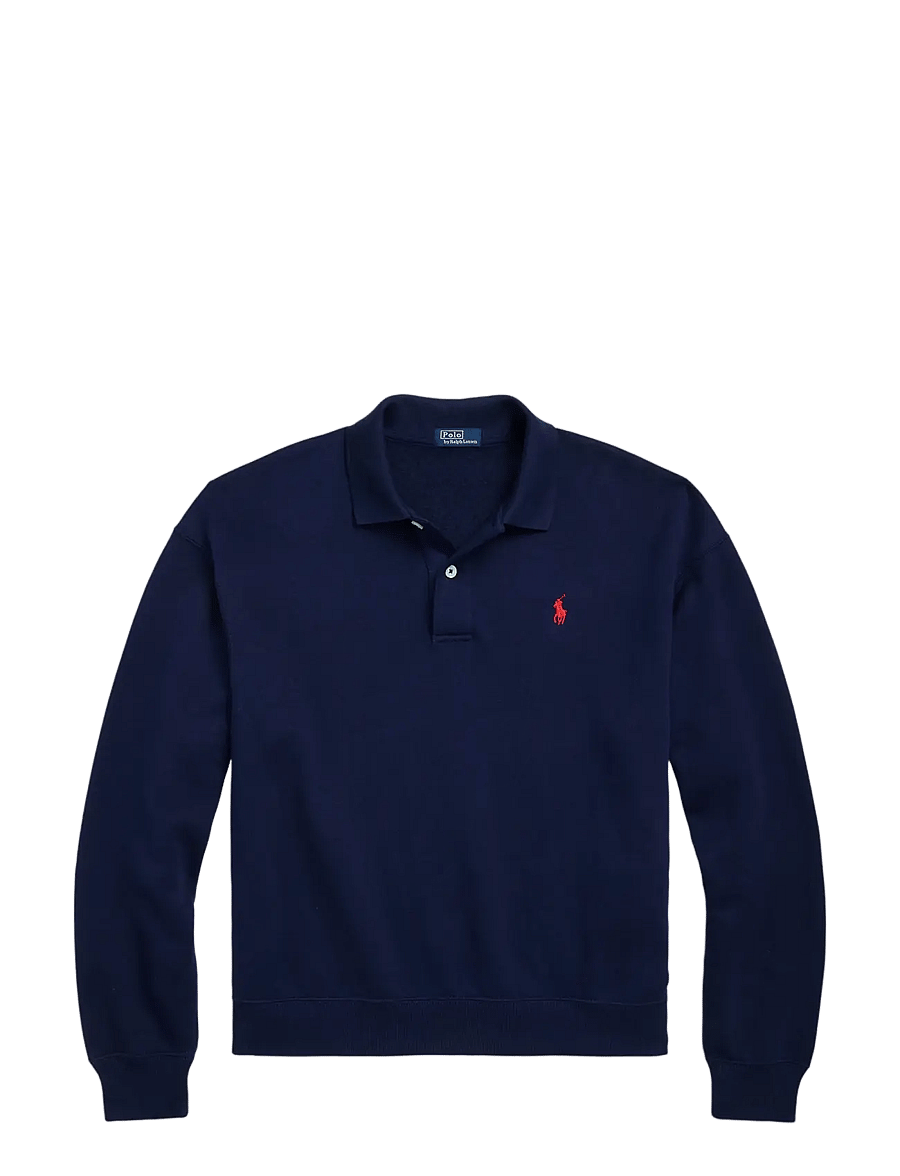 Polo Ralph Lauren - Polo-Collar Fleece Pullover - polos - cruise navy - 1