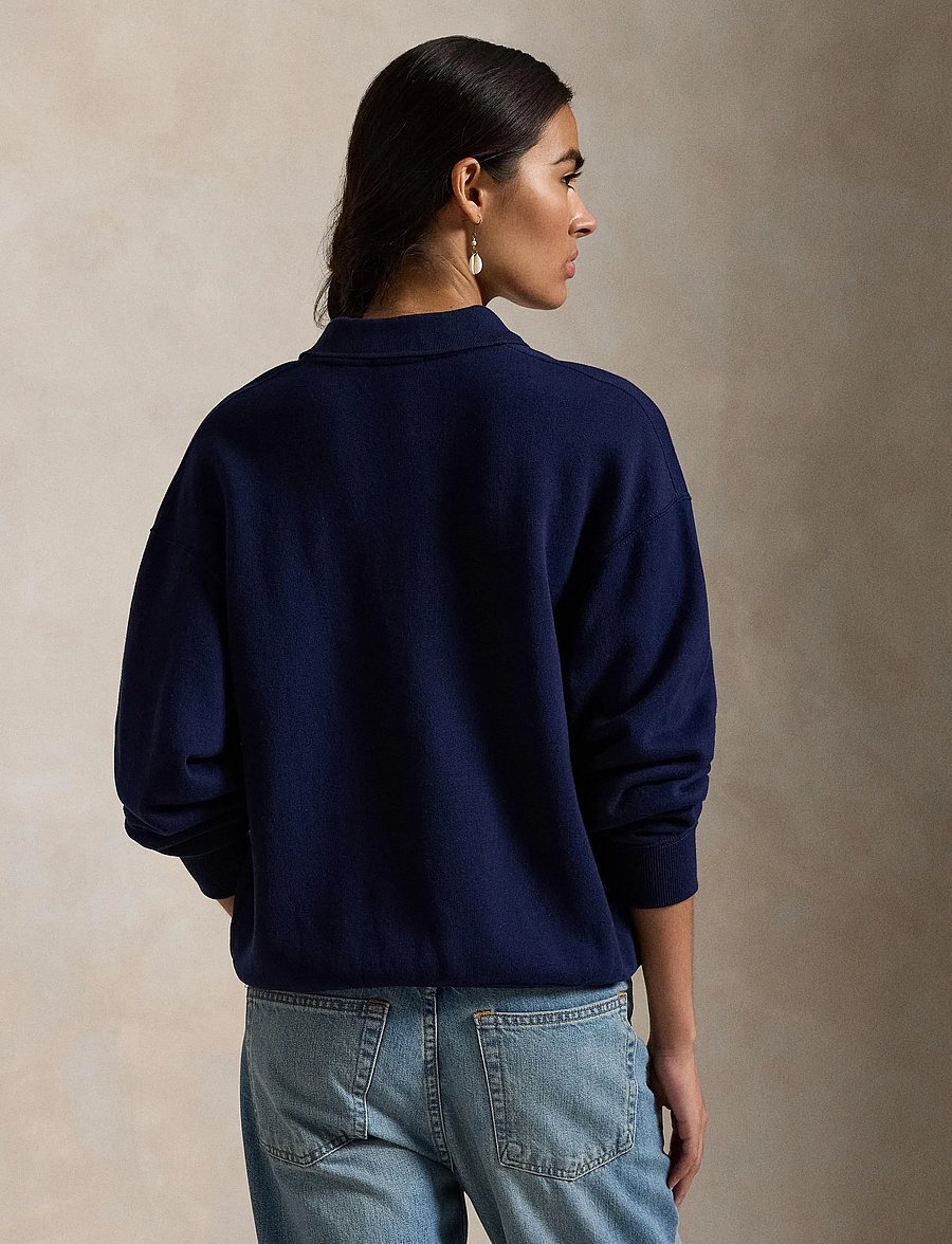 Polo Ralph Lauren - Polo-Collar Fleece Pullover - polos - cruise navy - 2